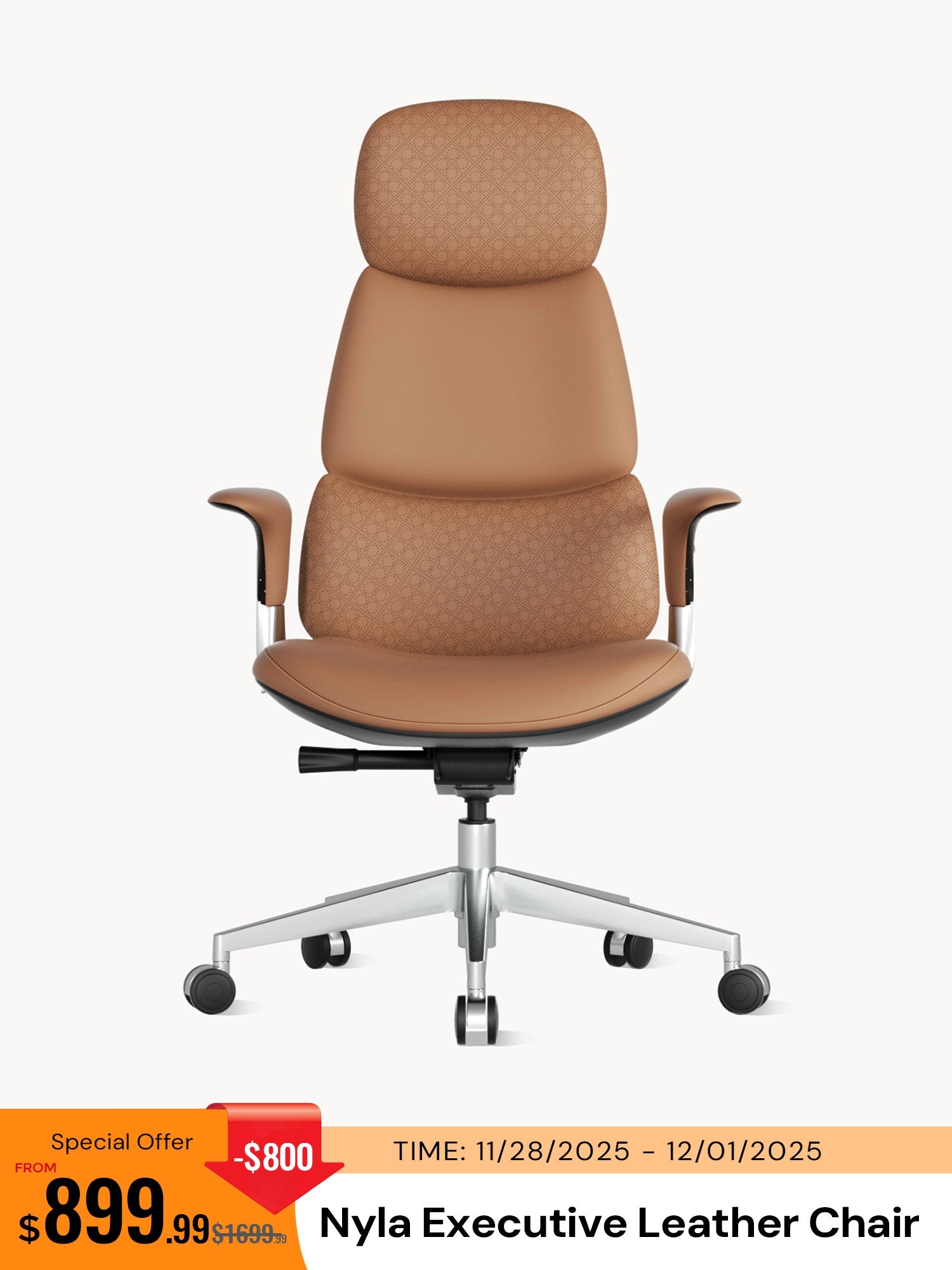 Nyla Executive Leather Office Chair