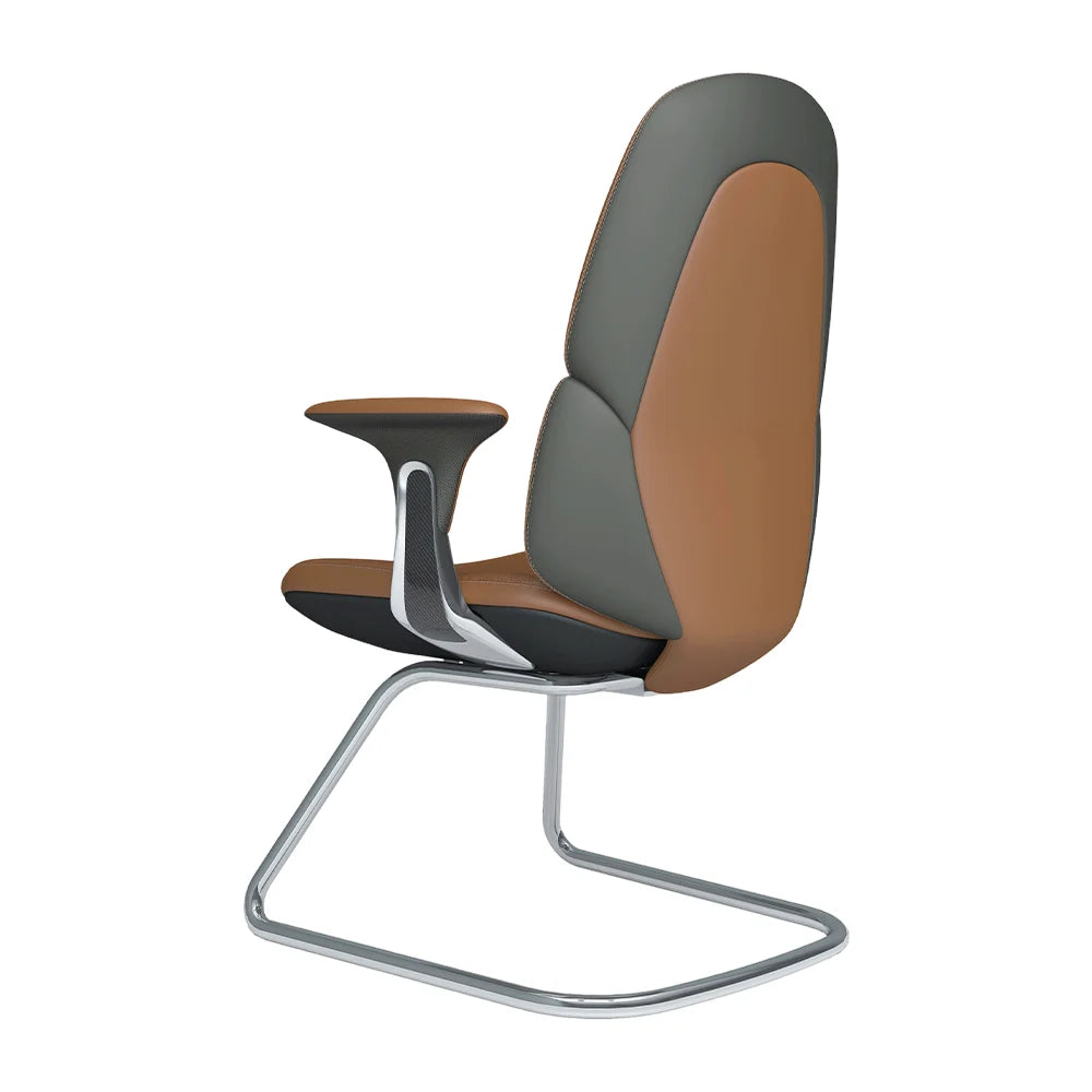 Nyla Cantilever Leather Chair with Easy Adjustment