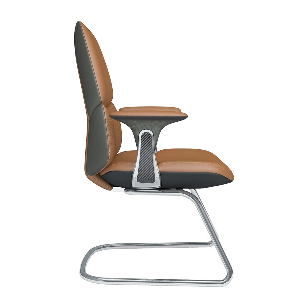 Nyla Cantilever Leather Chair with Easy Adjustment