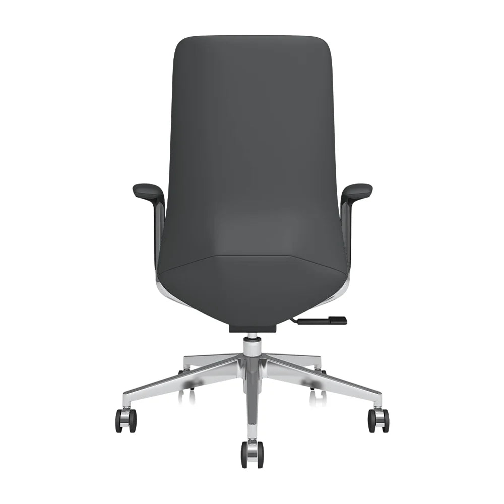 Neris Mid-Back Leather Office Chair with Best Value