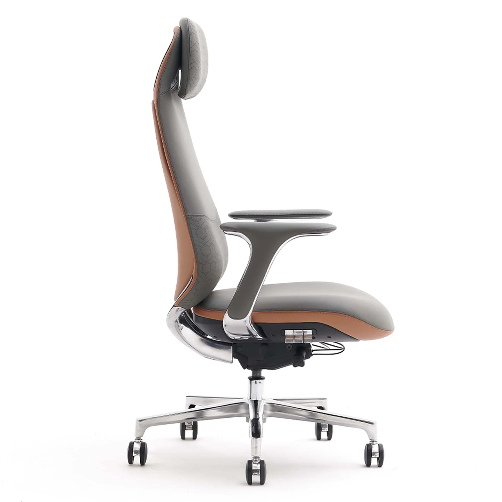 Norris Premium Leather Chair with Lumbar Support