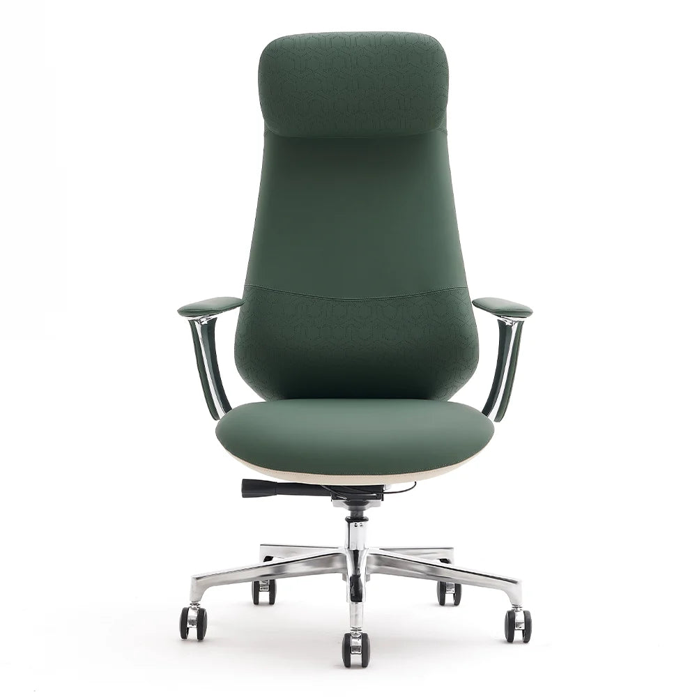 Norris Premium Leather Chair with Lumbar Support