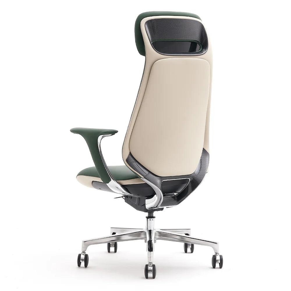 Norris Premium Leather Chair with Lumbar Support