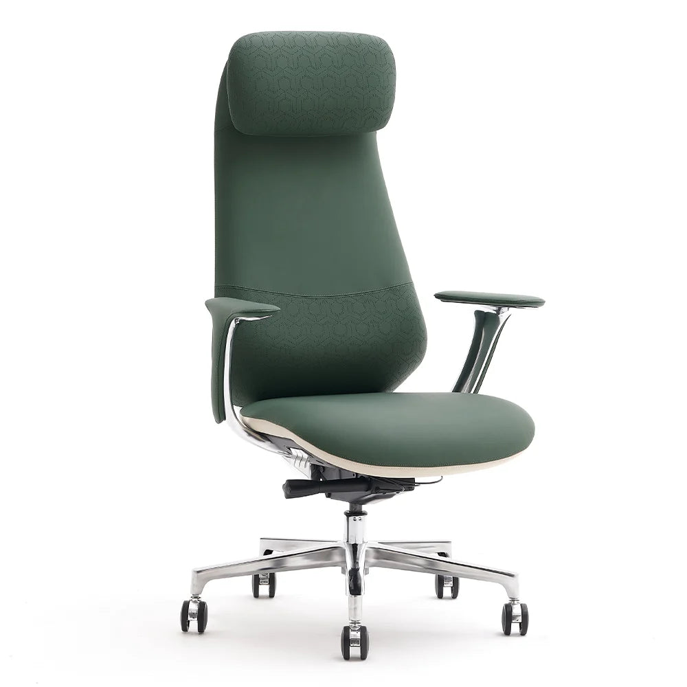 Norris Premium Leather Chair with Lumbar Support