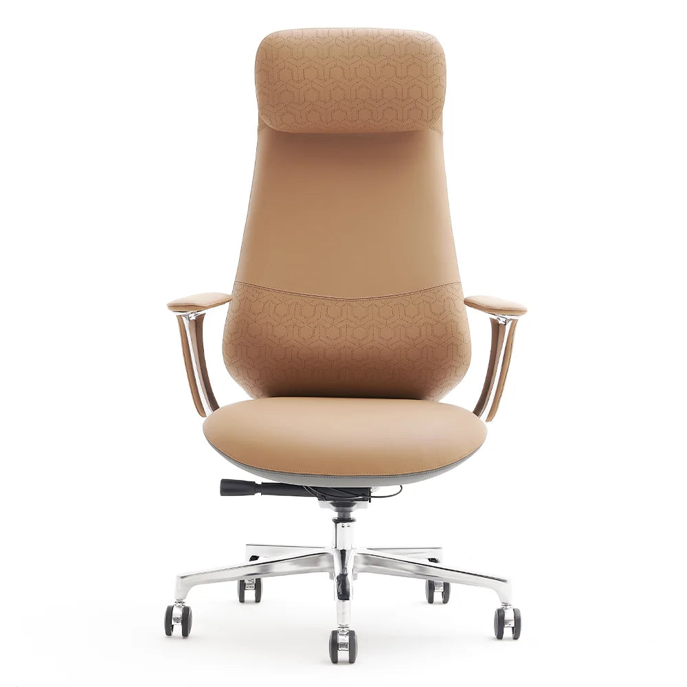 Norris Premium Leather Chair with Lumbar Support