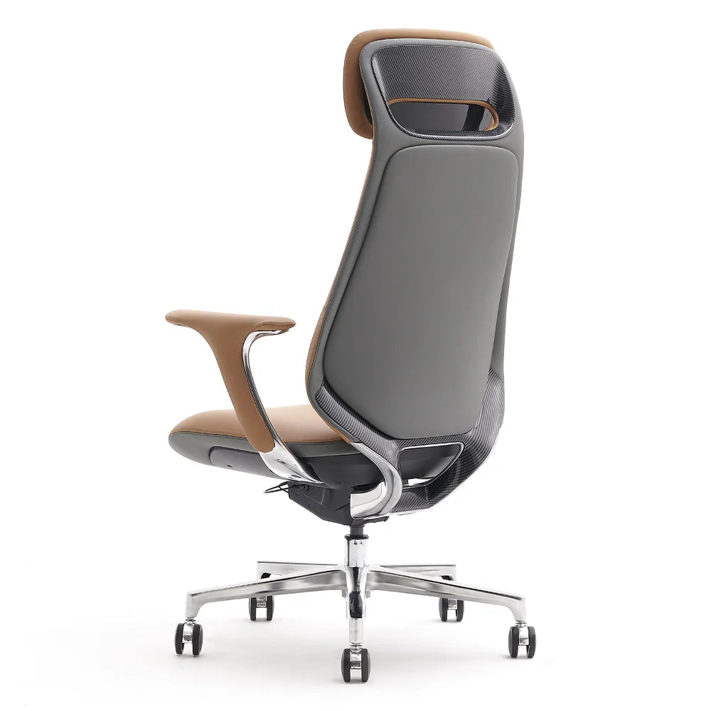 Norris Premium Leather Chair with Lumbar Support