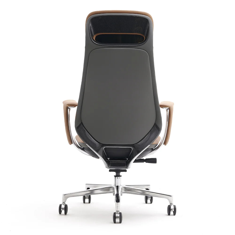 Norris Premium Leather Chair with Lumbar Support