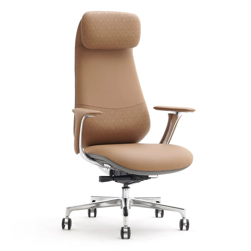 Norris Premium Leather Chair with Lumbar Support