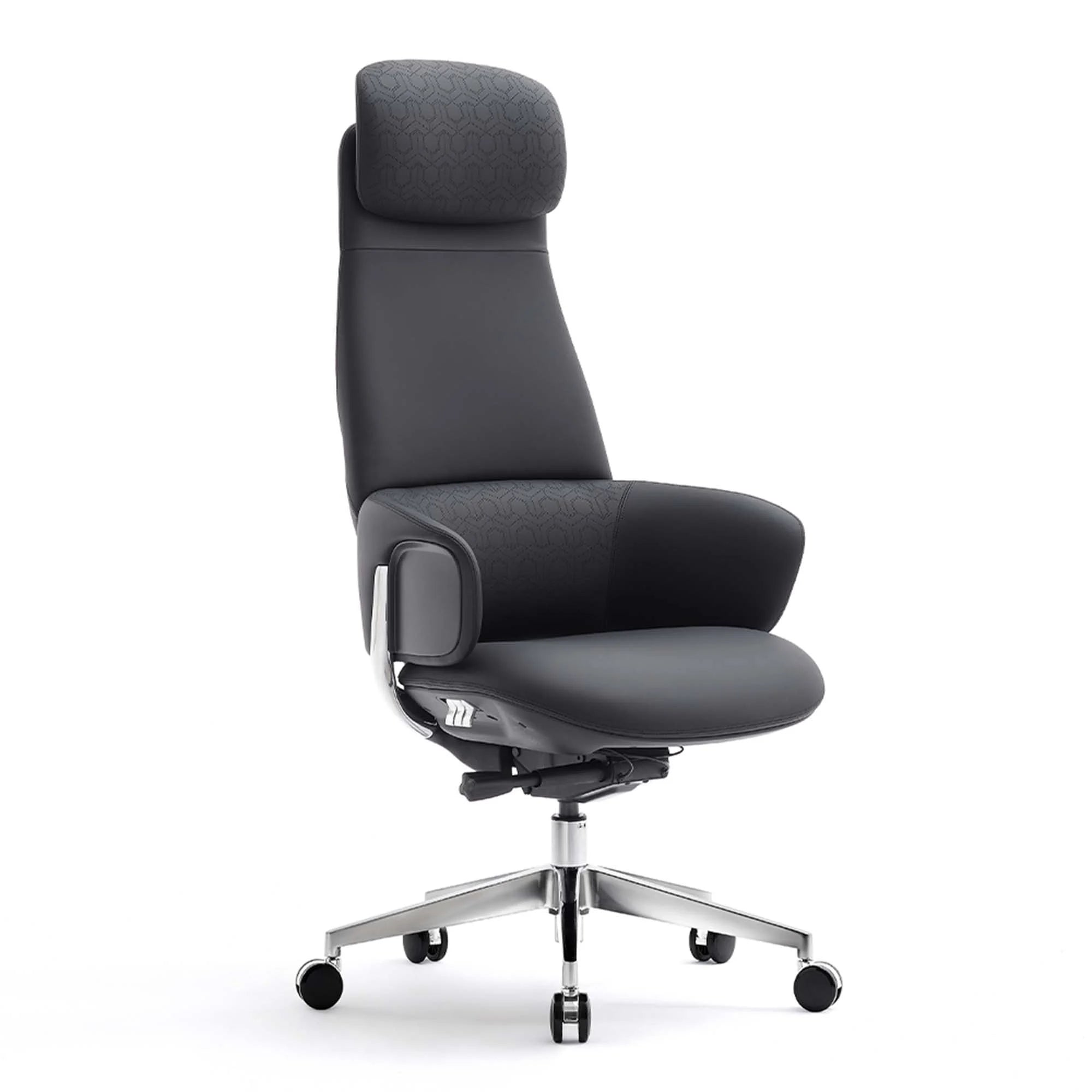 Norris Premium Leather Chair with Lumbar Support