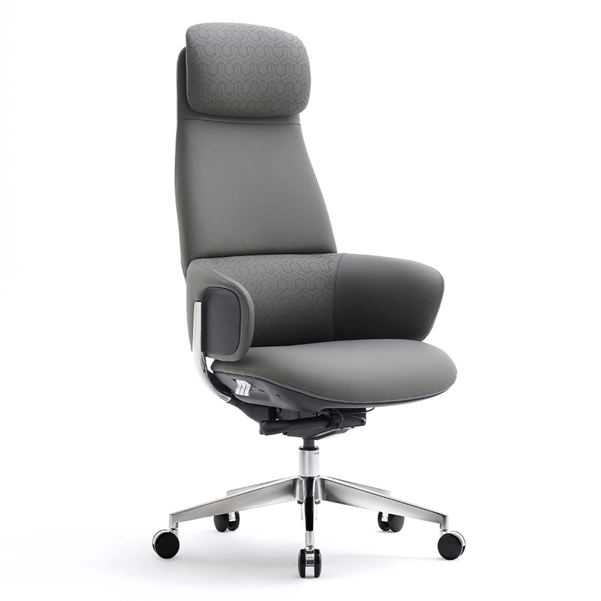 Norris Premium Leather Chair with Lumbar Support