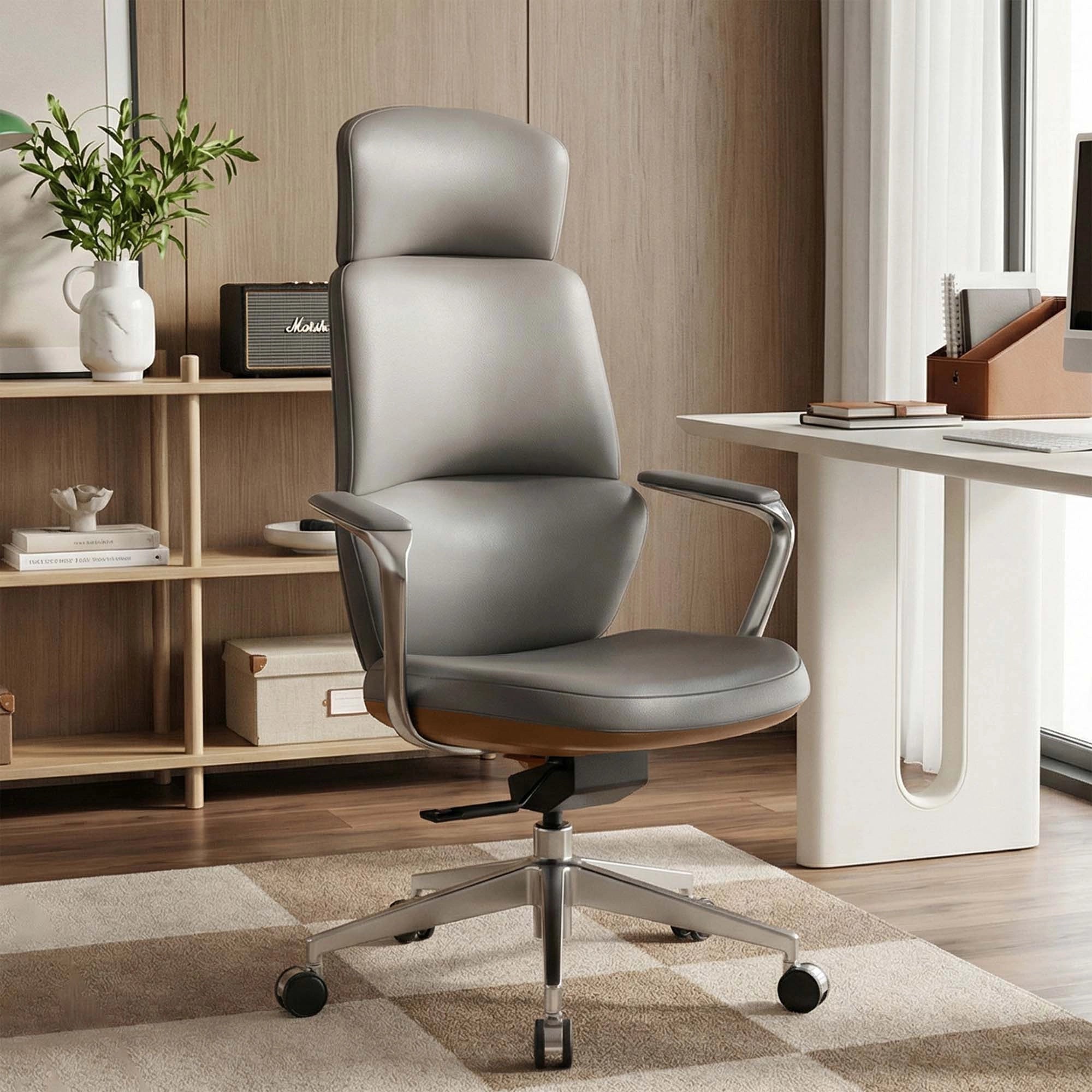 Nolan Leather Chair with Classic Design