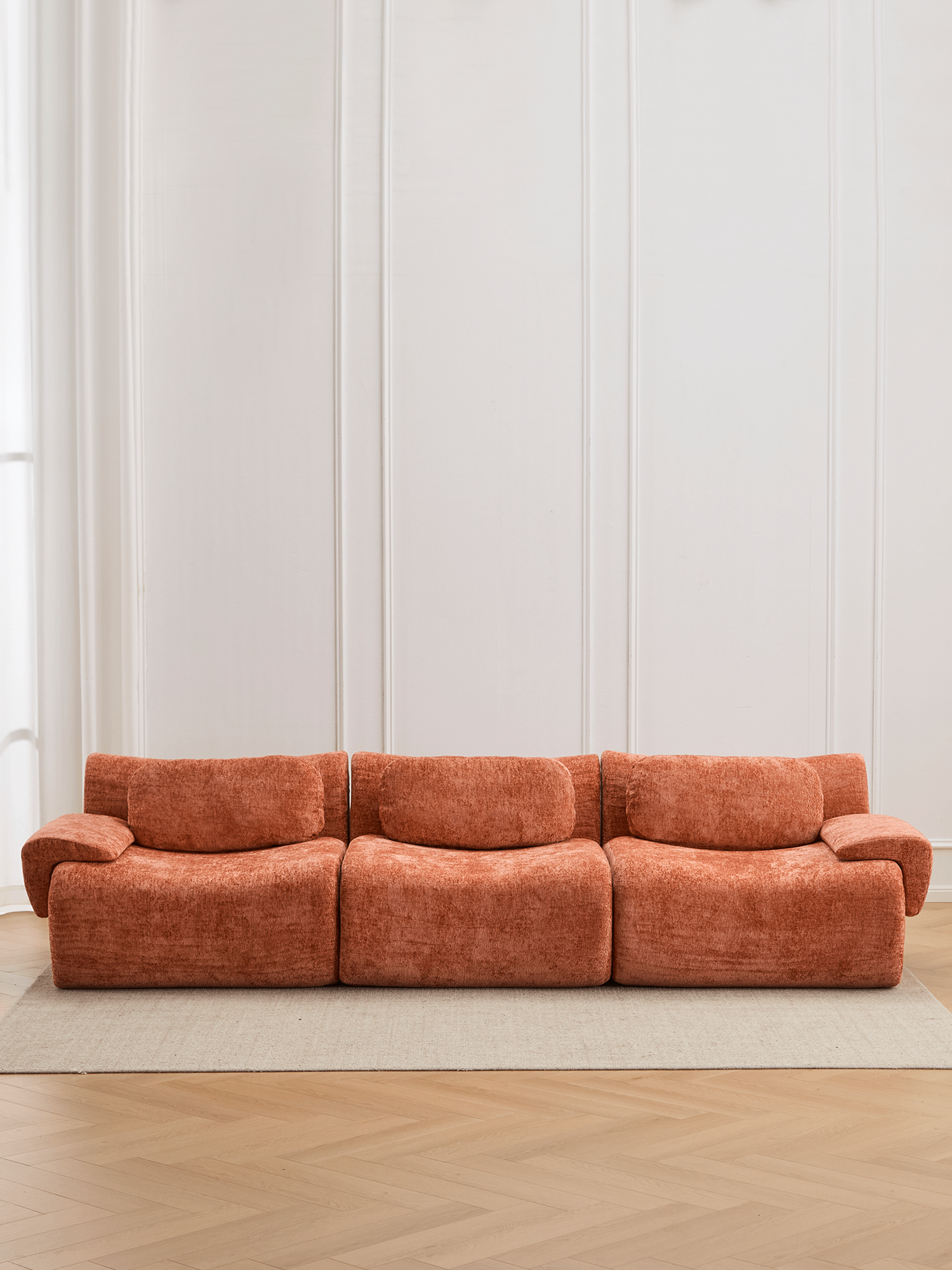 Nephele  Modular Sectional Compressed Sofa 3 Seat