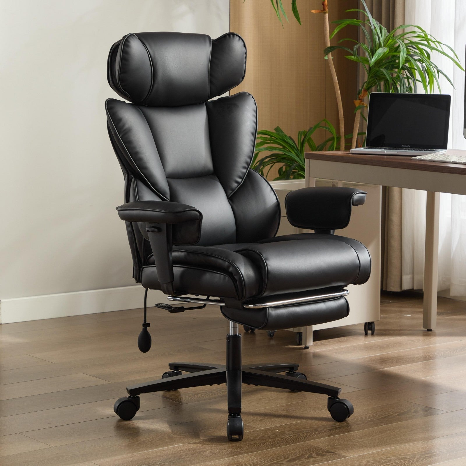 Big and Tall Leather Office Chair L9
