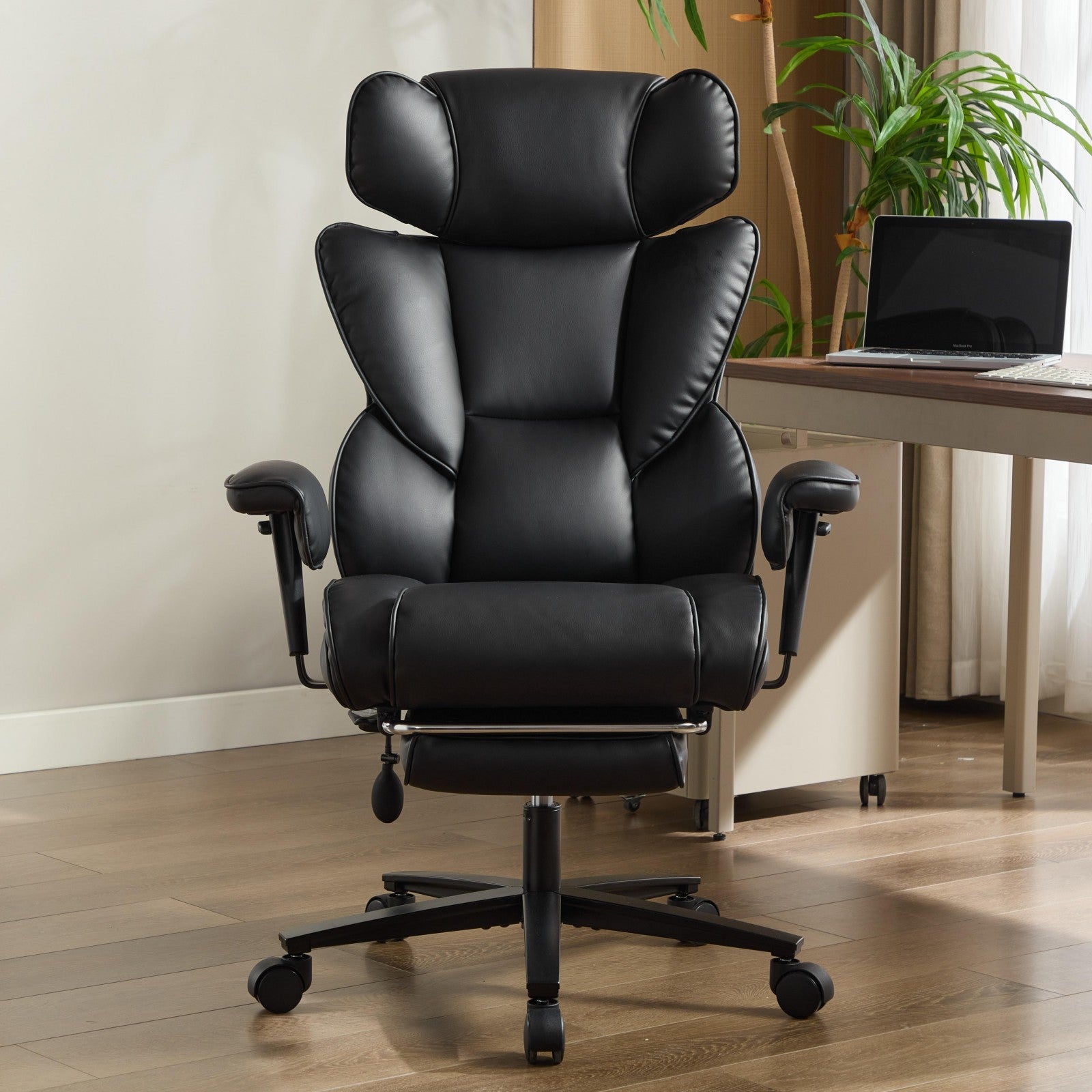 Big and Tall Leather Office Chair L9