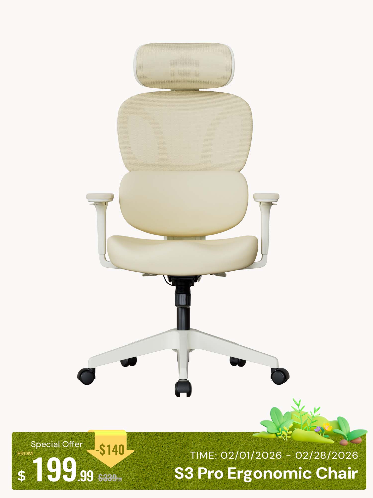 S3 Pro Office Chair with Colorful Lifestyle Design