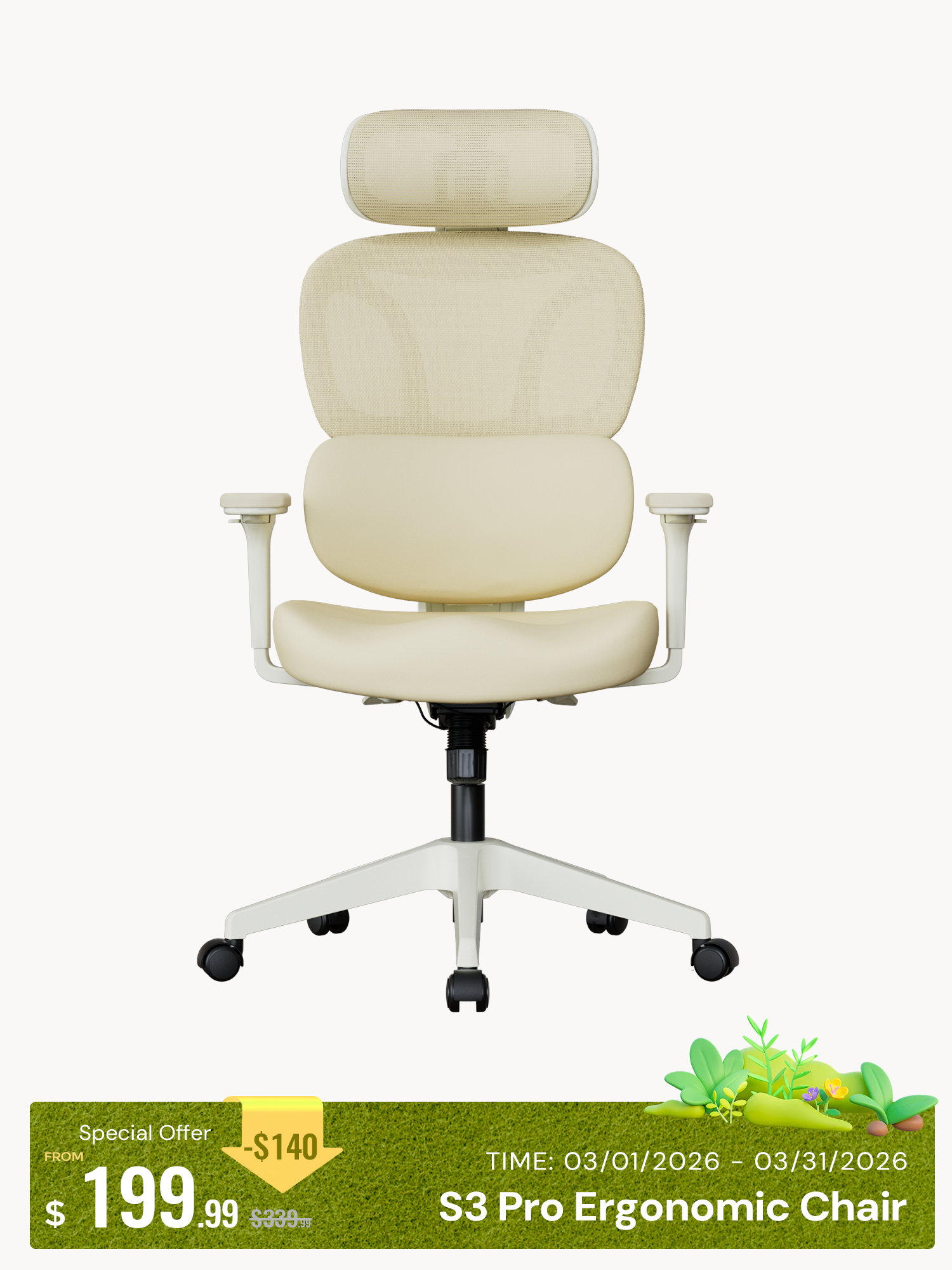 S3 Pro Office Chair with Colorful Lifestyle Design