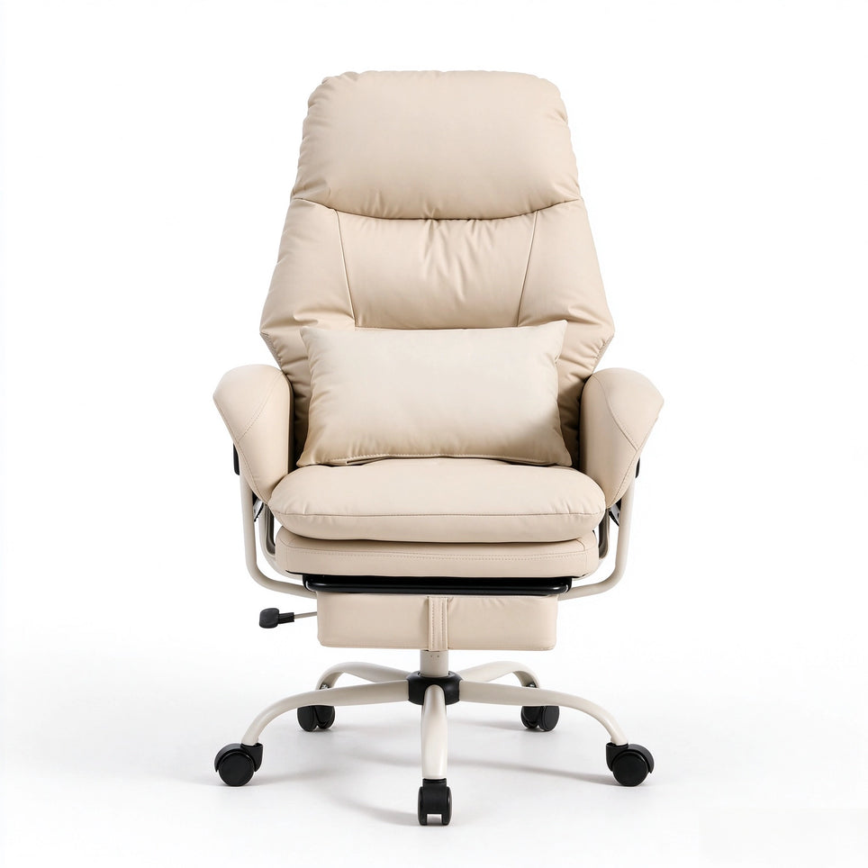 Nora Ergonomic Leather Chair with Deep Reclining Comfort