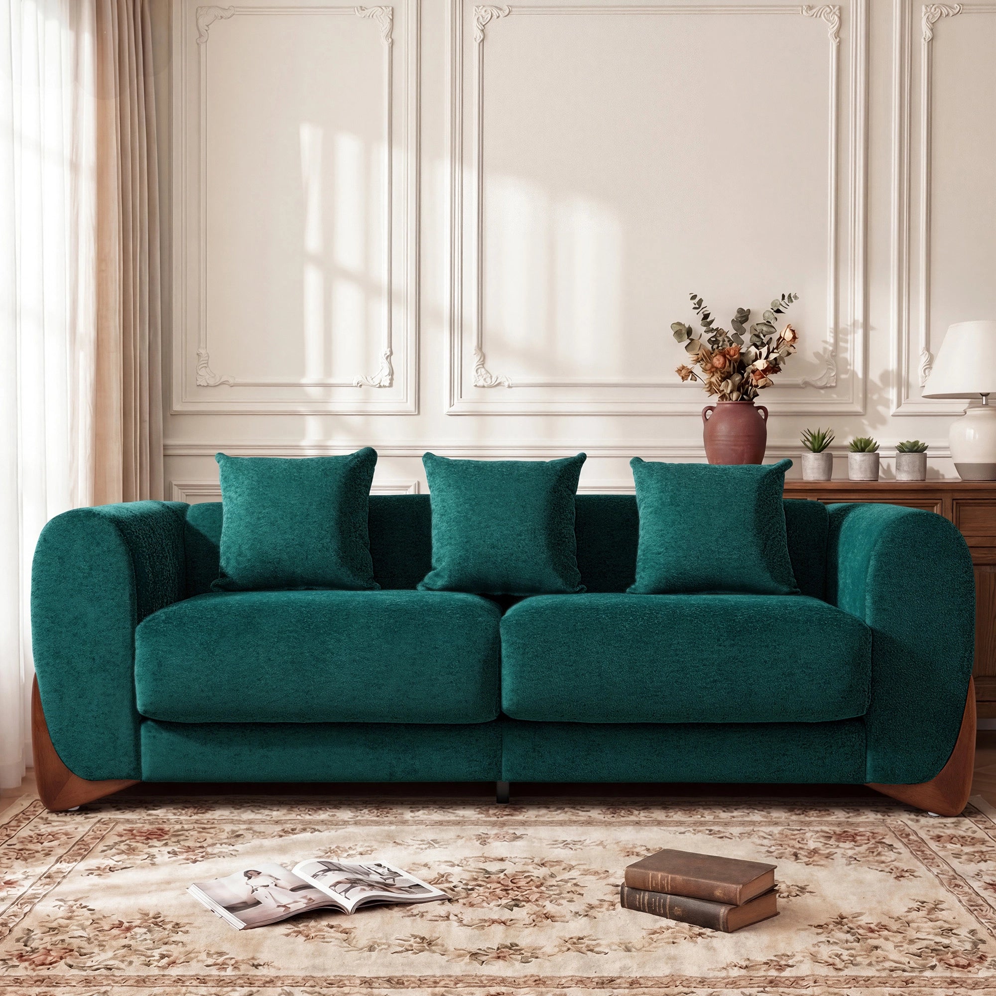 SF5 85.5" Soft Chenille 3 Seater Cloud Couch