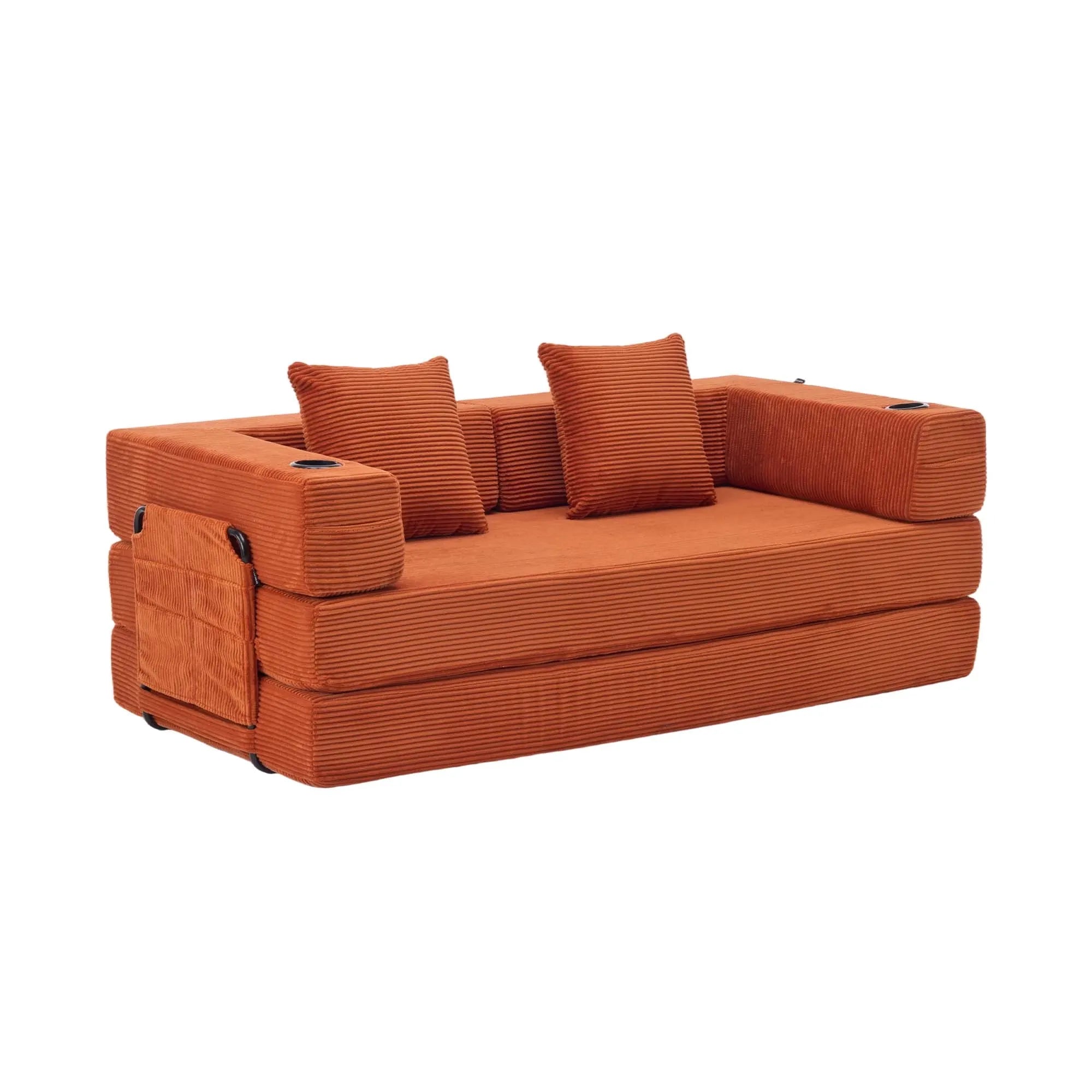 Selene Compressed Modular Sofa Bed-14.2" Seat Height