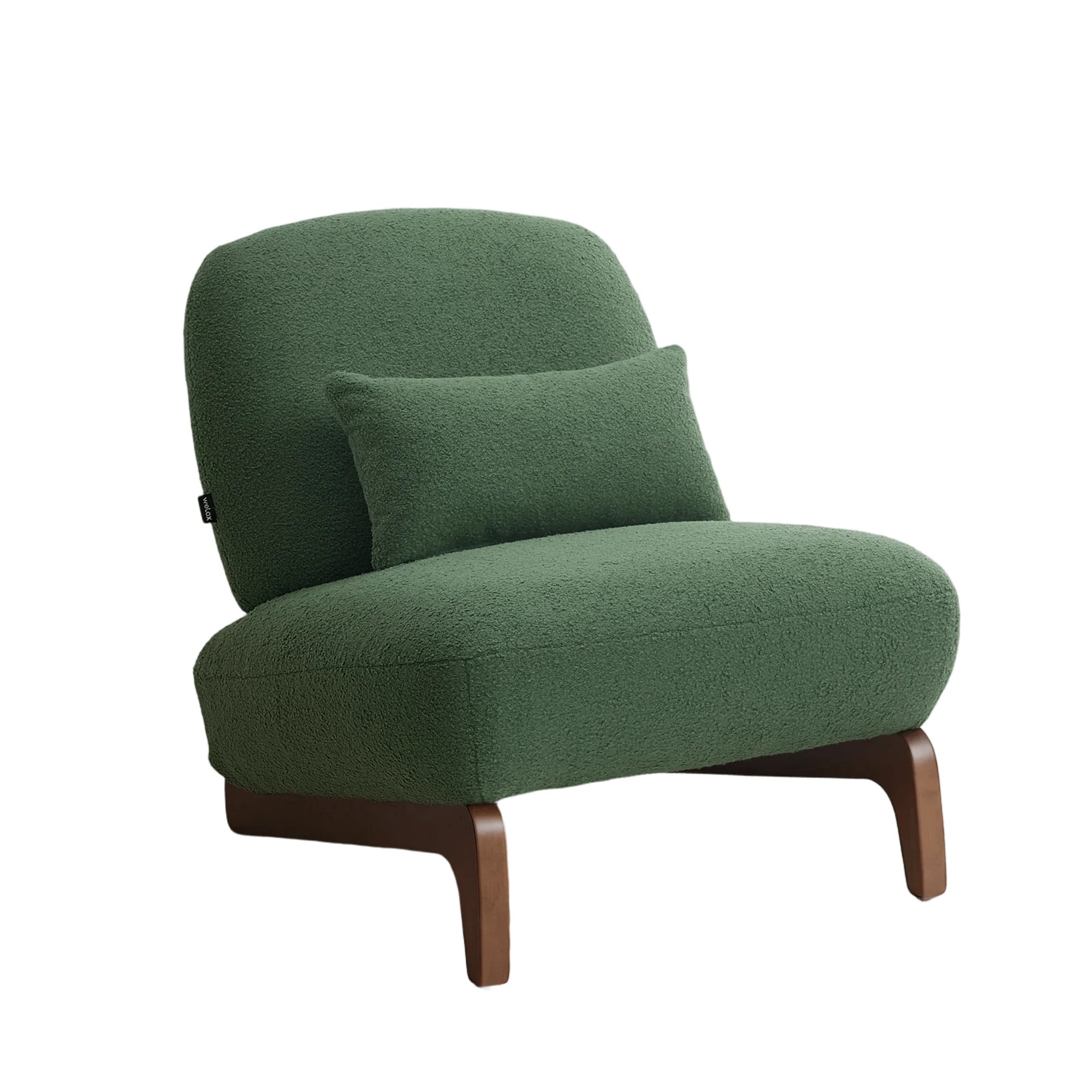 Cloud Nest Modern Boucle Accent chair with Wood Frame