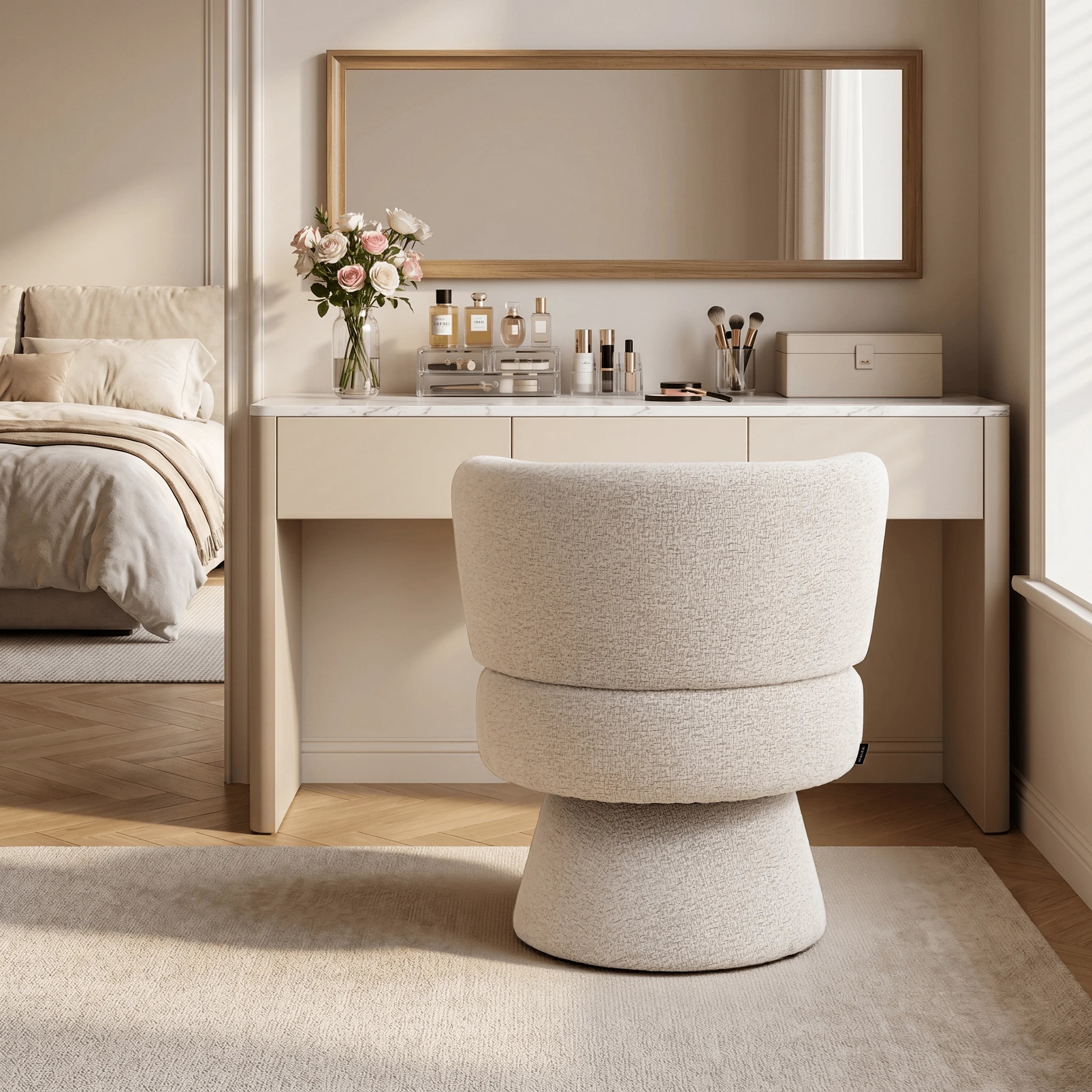 Cove Swivel Accent Chair with 360° Free Rotatable Base