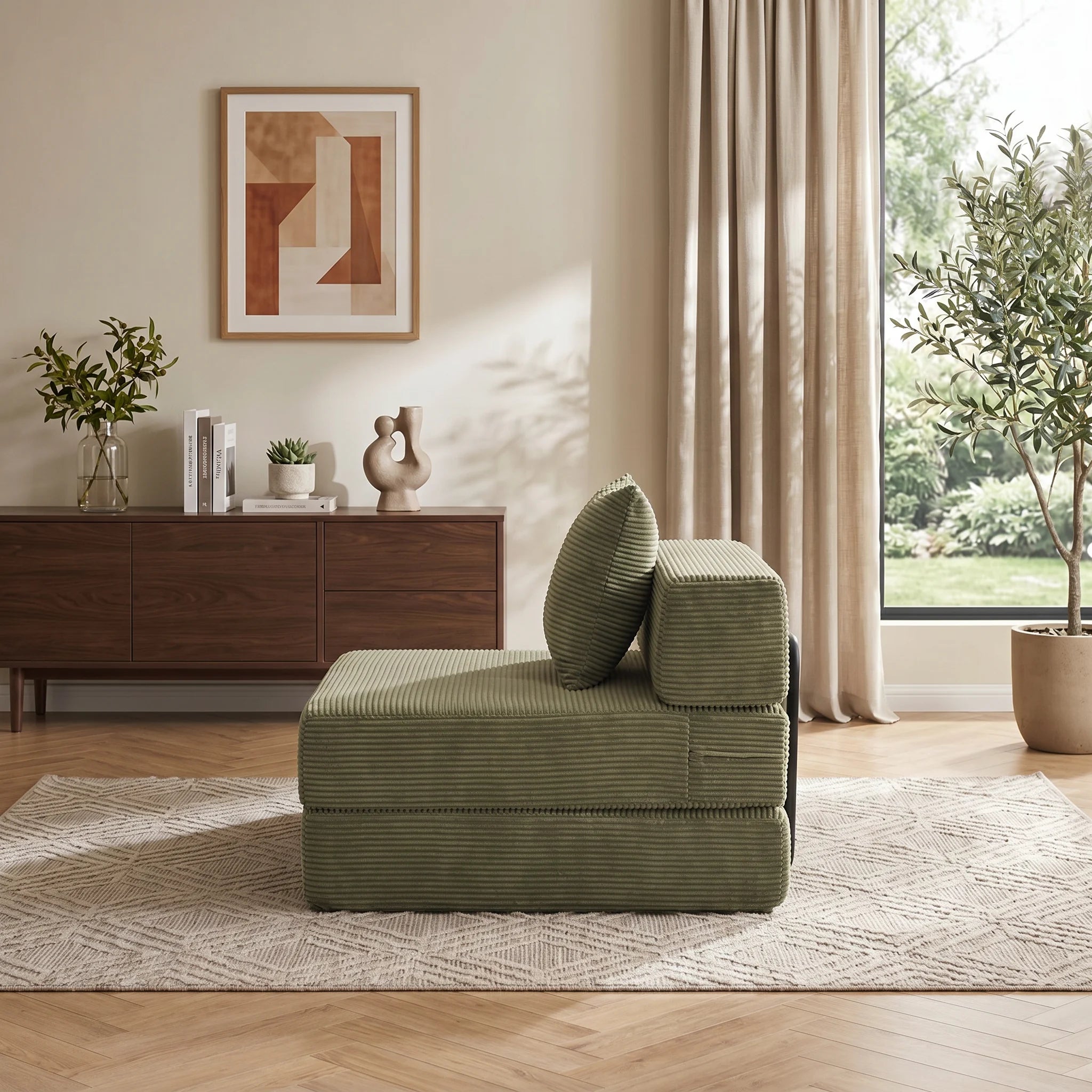Selene Compressed Modular Sofa Bed-Single seat