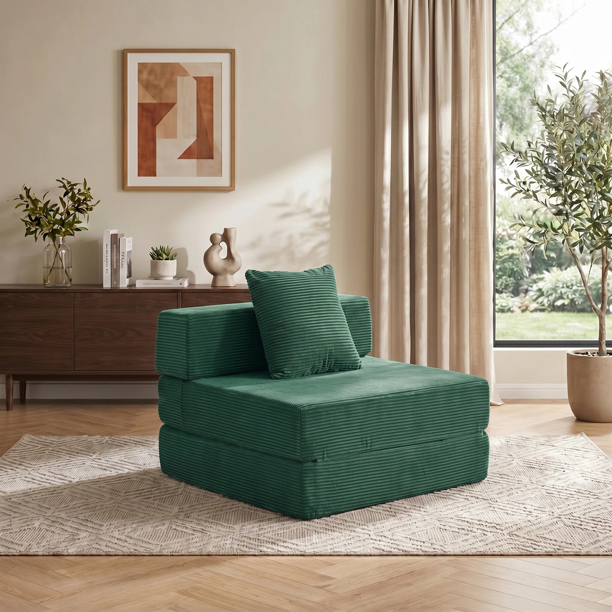 Selene Three-Seater Compressed Modular Sofa -14.2" Seat Height
