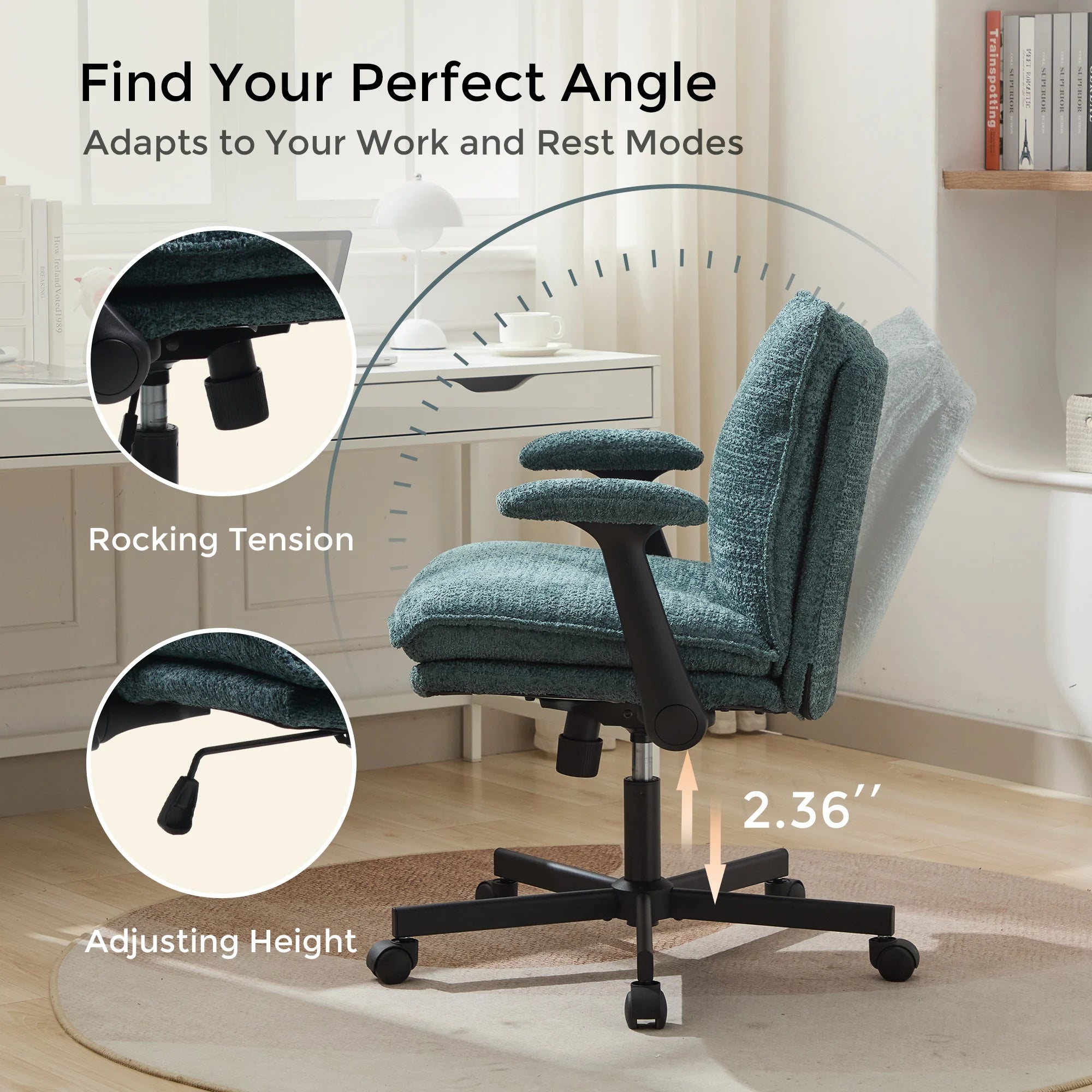 P3 Criss Cross Chair with Adjustable Armrests