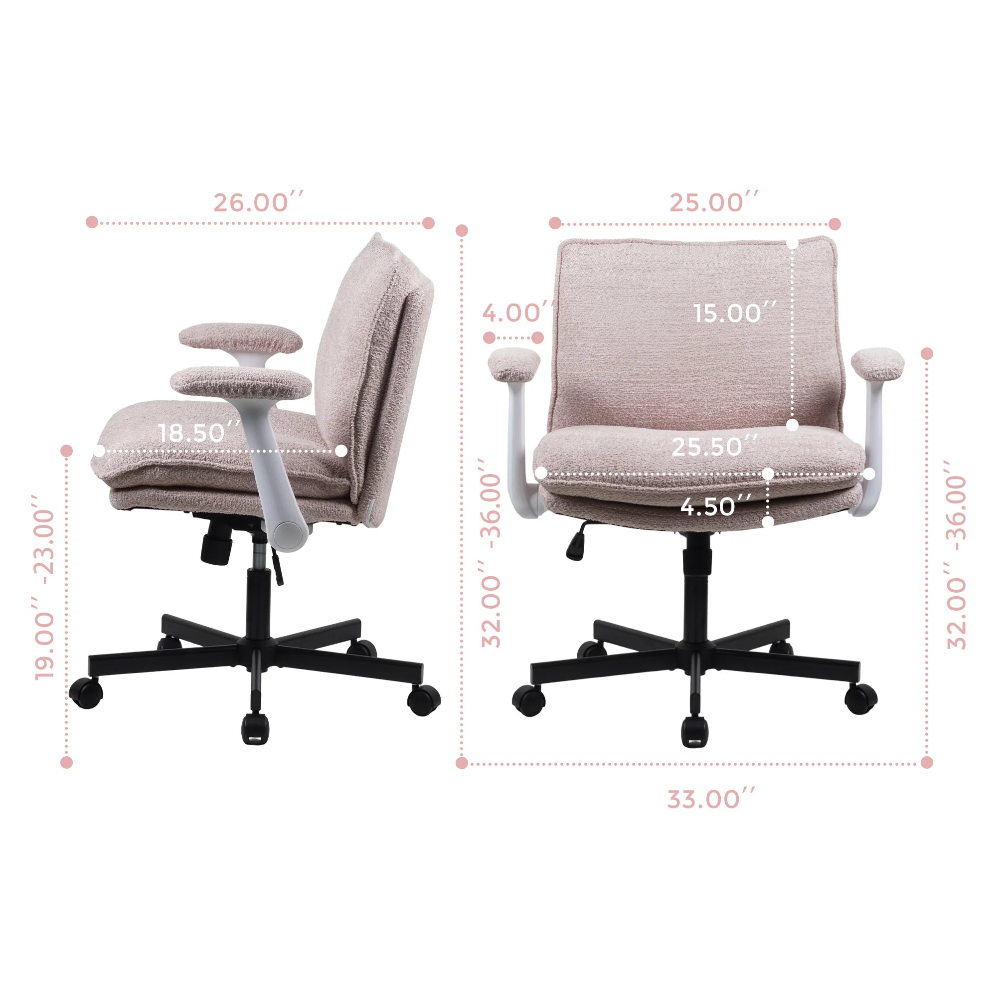 P3 Criss Cross Chair with Adjustable Armrests