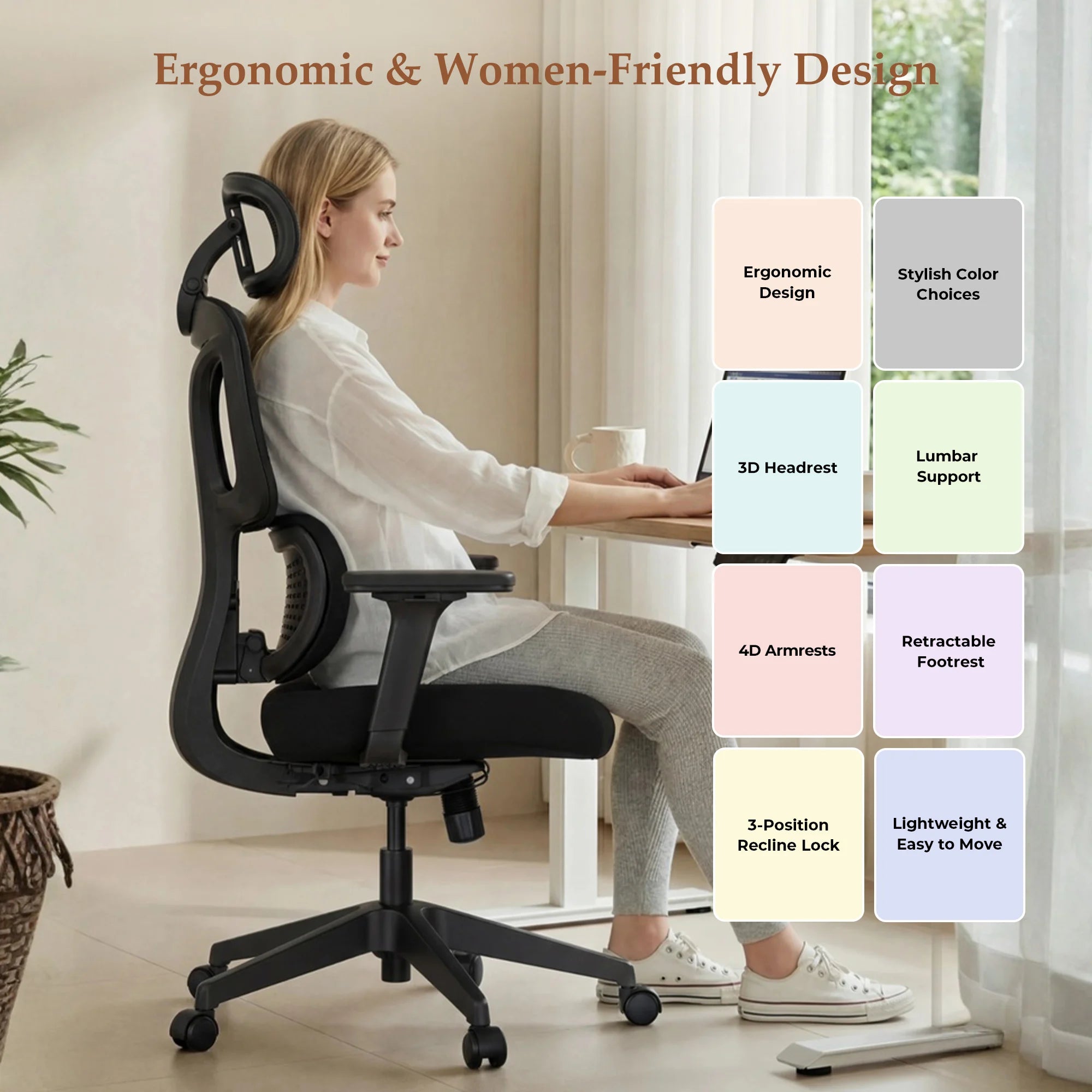 S3 Pro Office Chair with Colorful Lifestyle Design