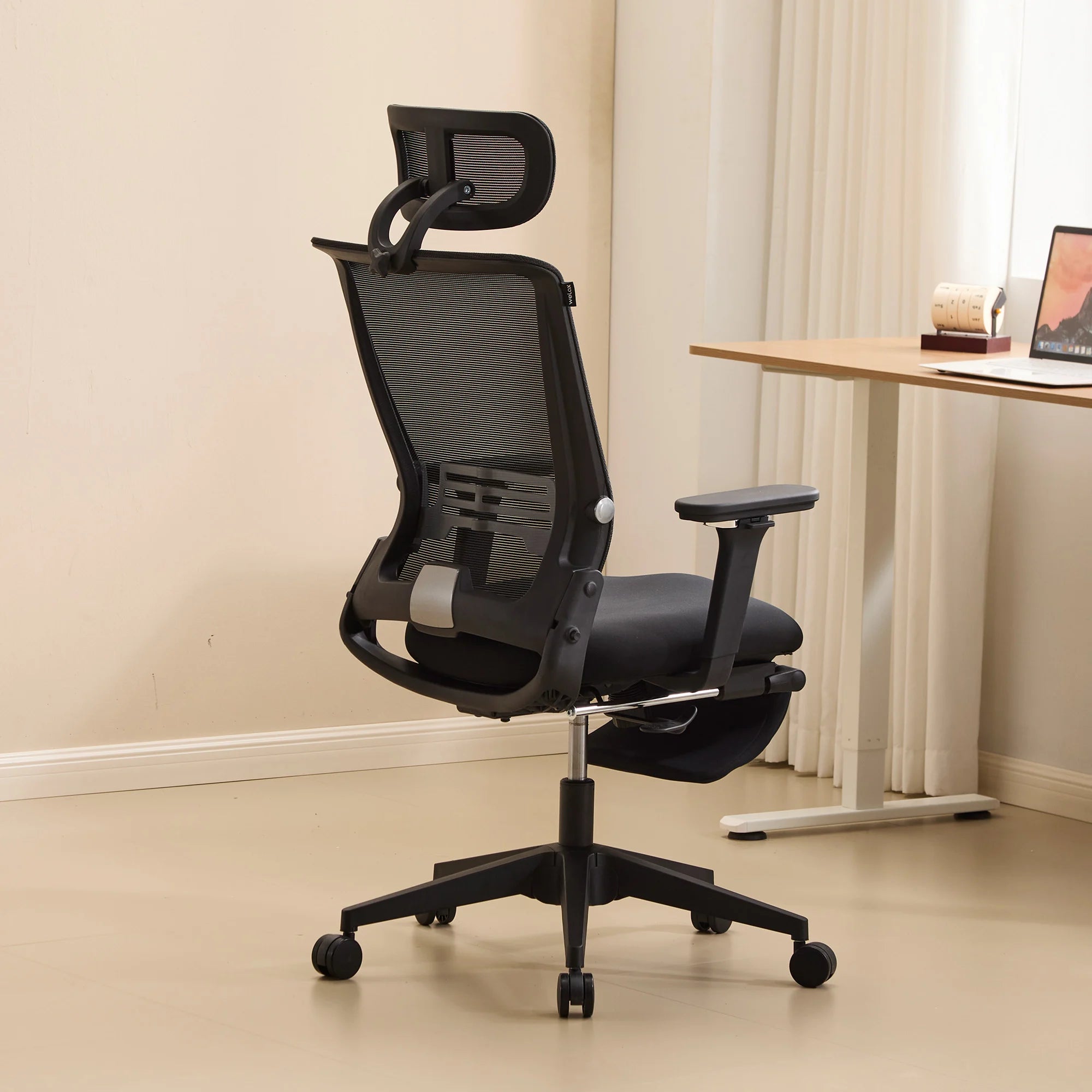 S4 Ergonomic Desk Chair with Foldable Backrest