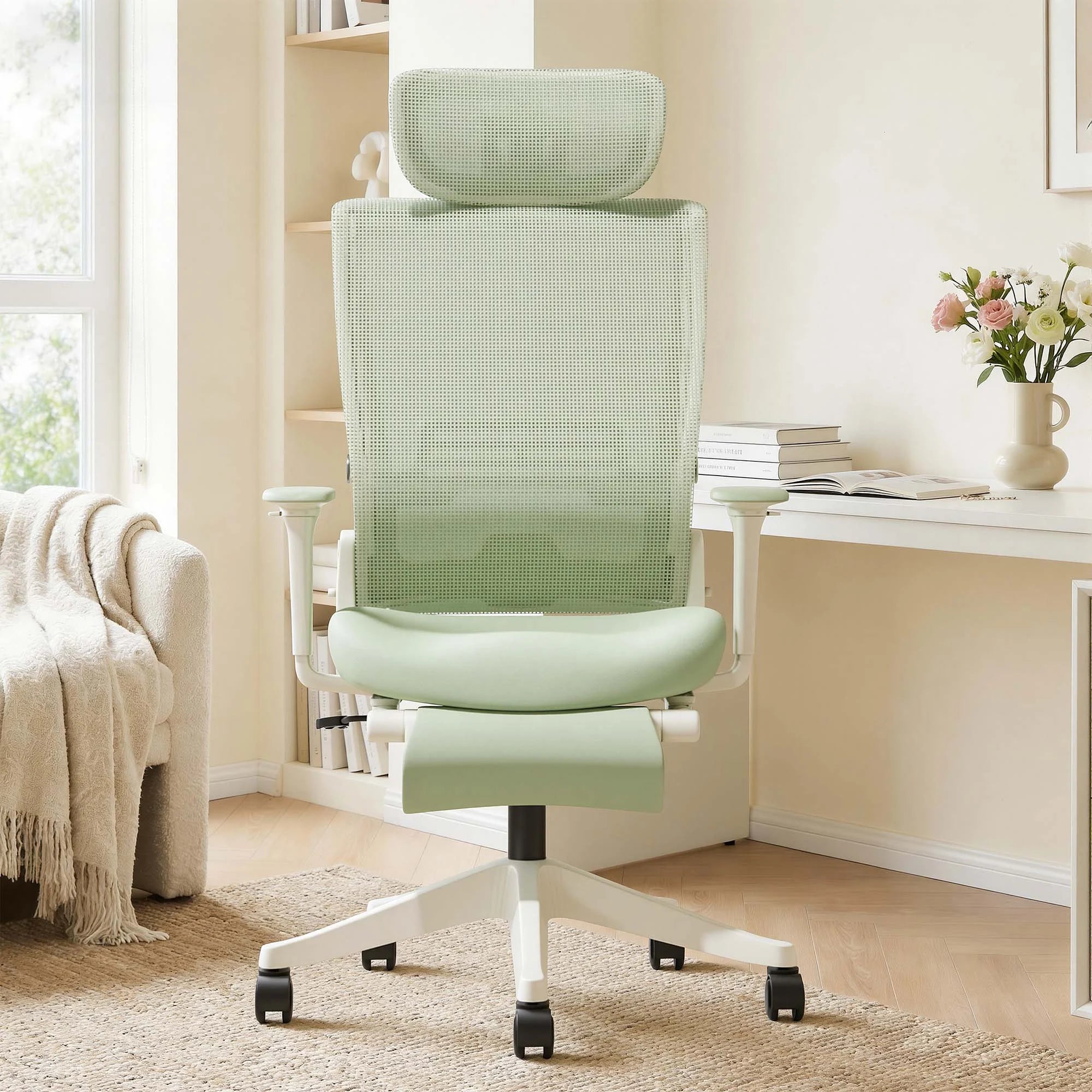 S4 Ergonomic Desk Chair with Foldable Backrest