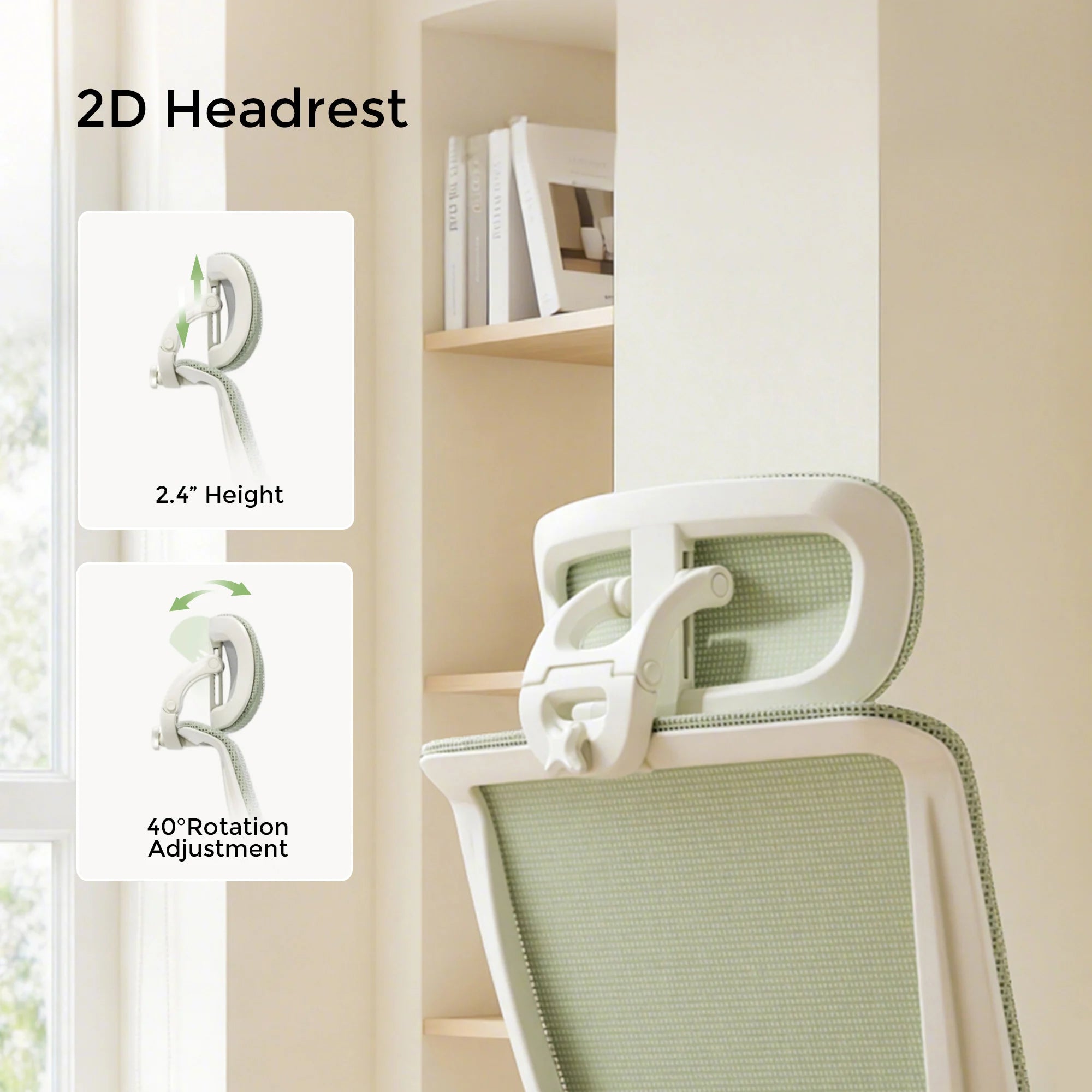 S4 Ergonomic Desk Chair with Foldable Backrest