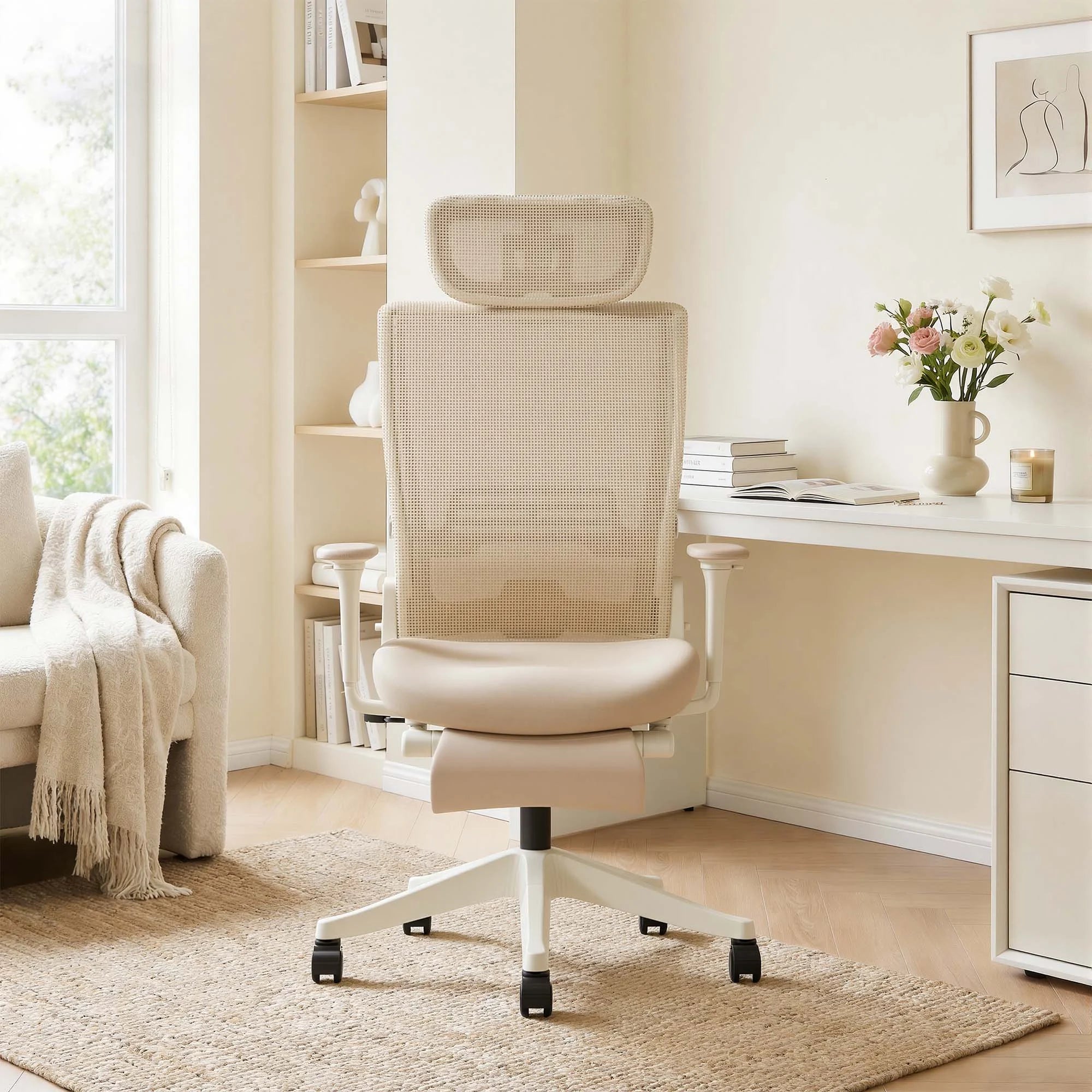 S4 Ergonomic Desk Chair with Foldable Backrest