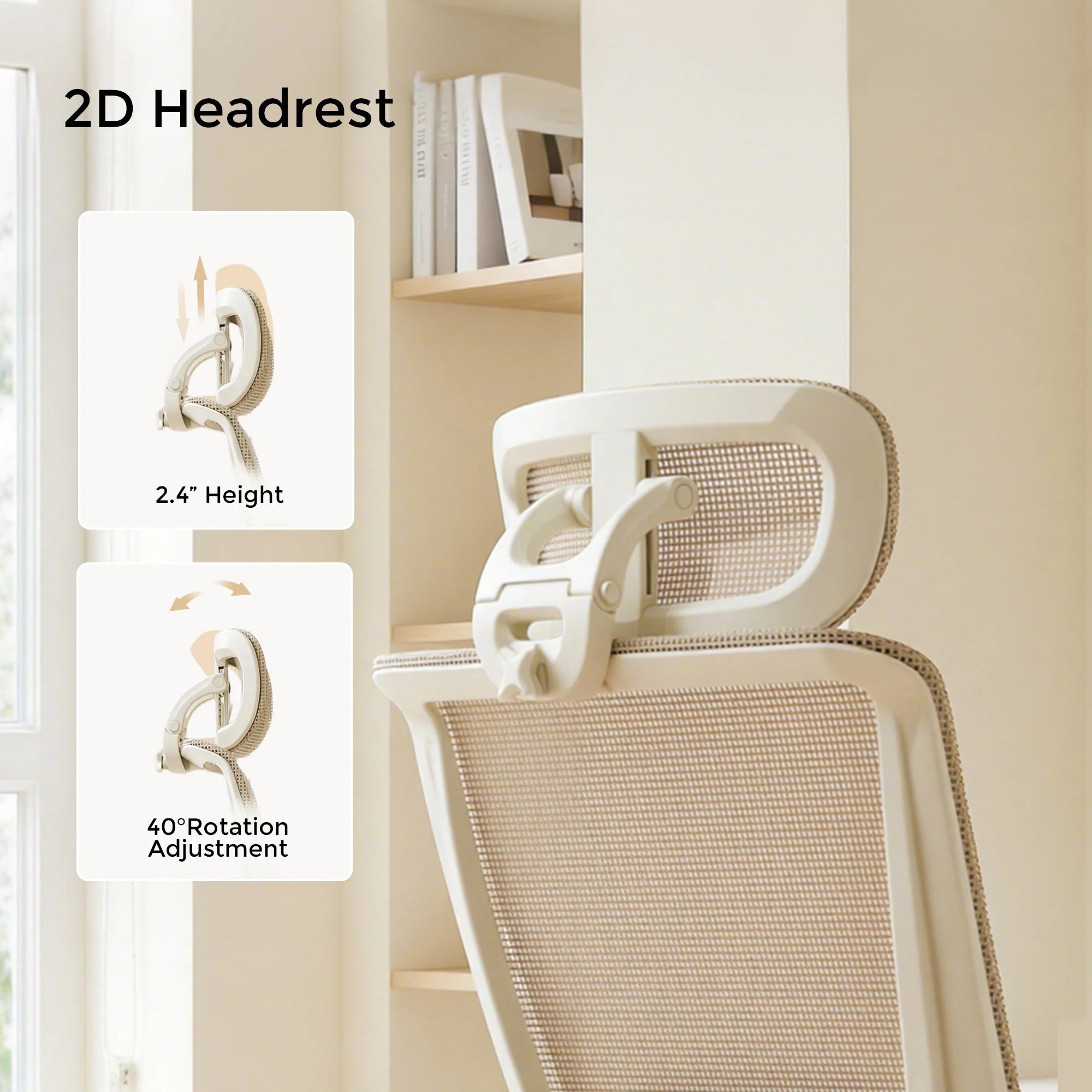 S4 Ergonomic Desk Chair with Foldable Backrest