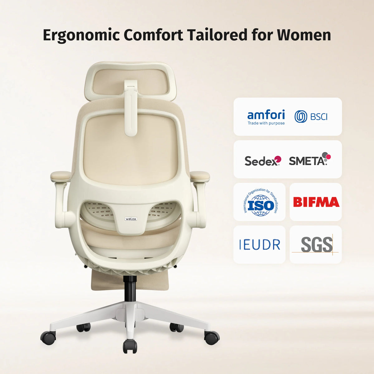 S4 Pro Ergonomic Office Chair with Flip-Up Armrests