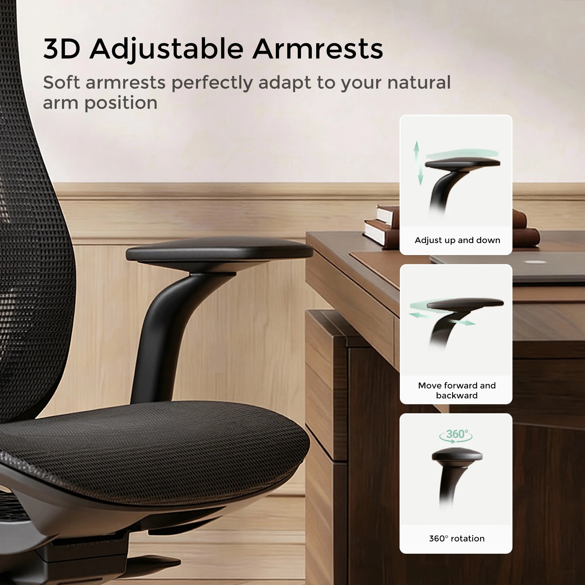 S5 Office Chair with Smooth Arch Design Style