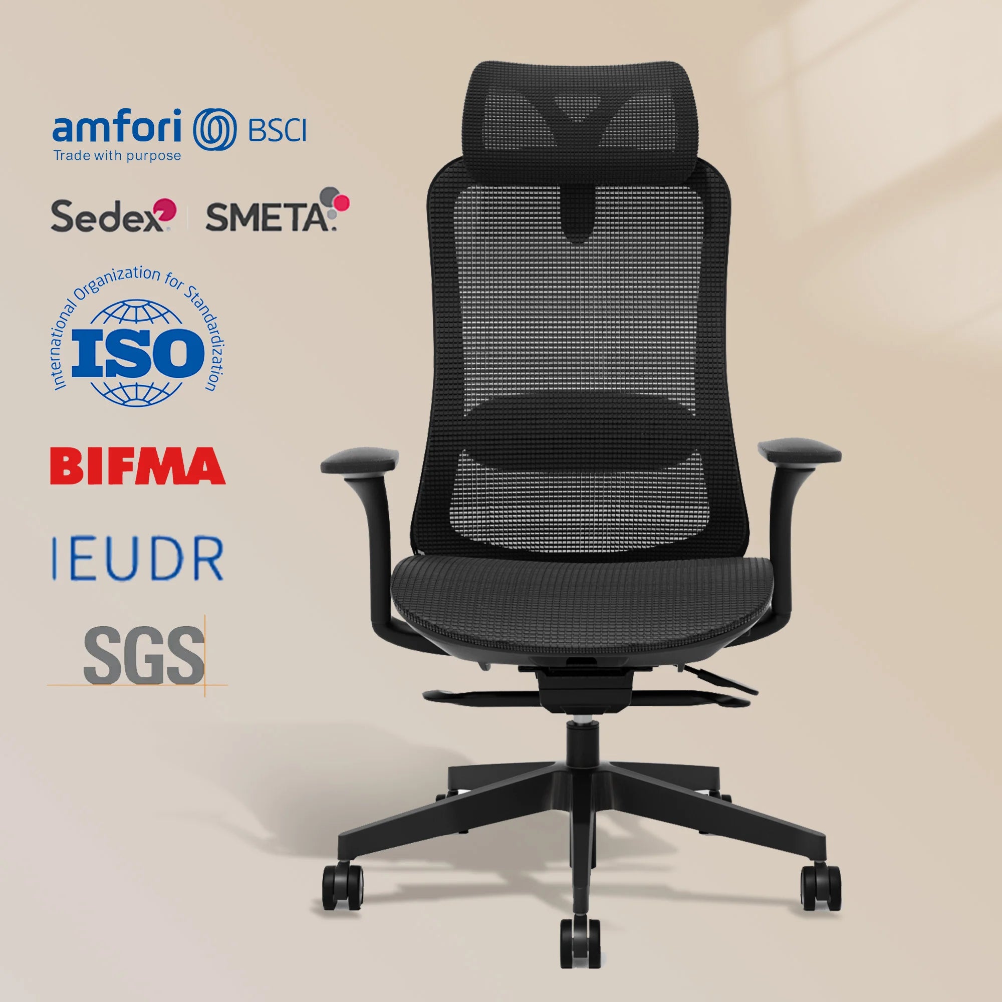 S5 Office Chair with Smooth Arch Design Style