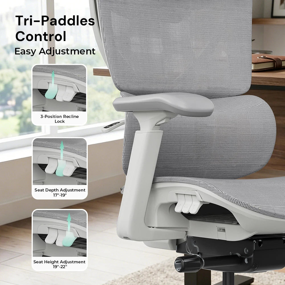 S7 Ergonomic Office Chair with Three-Button Adjustment