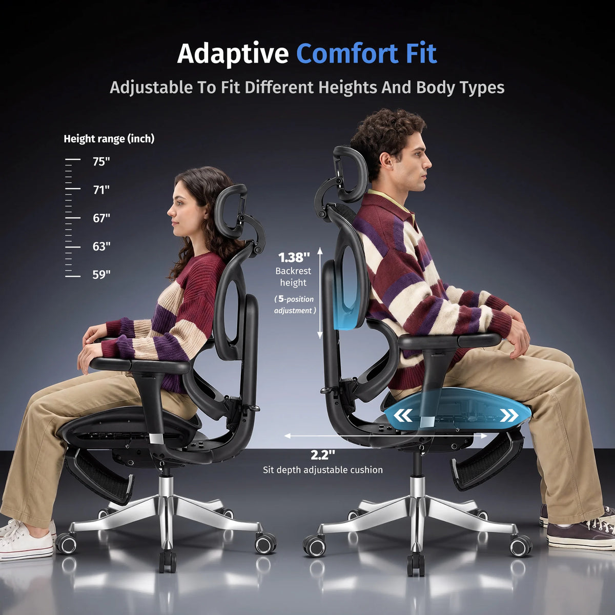 Welax S9 Pro – Premium Ergonomic Office Chair with Superior Comfort