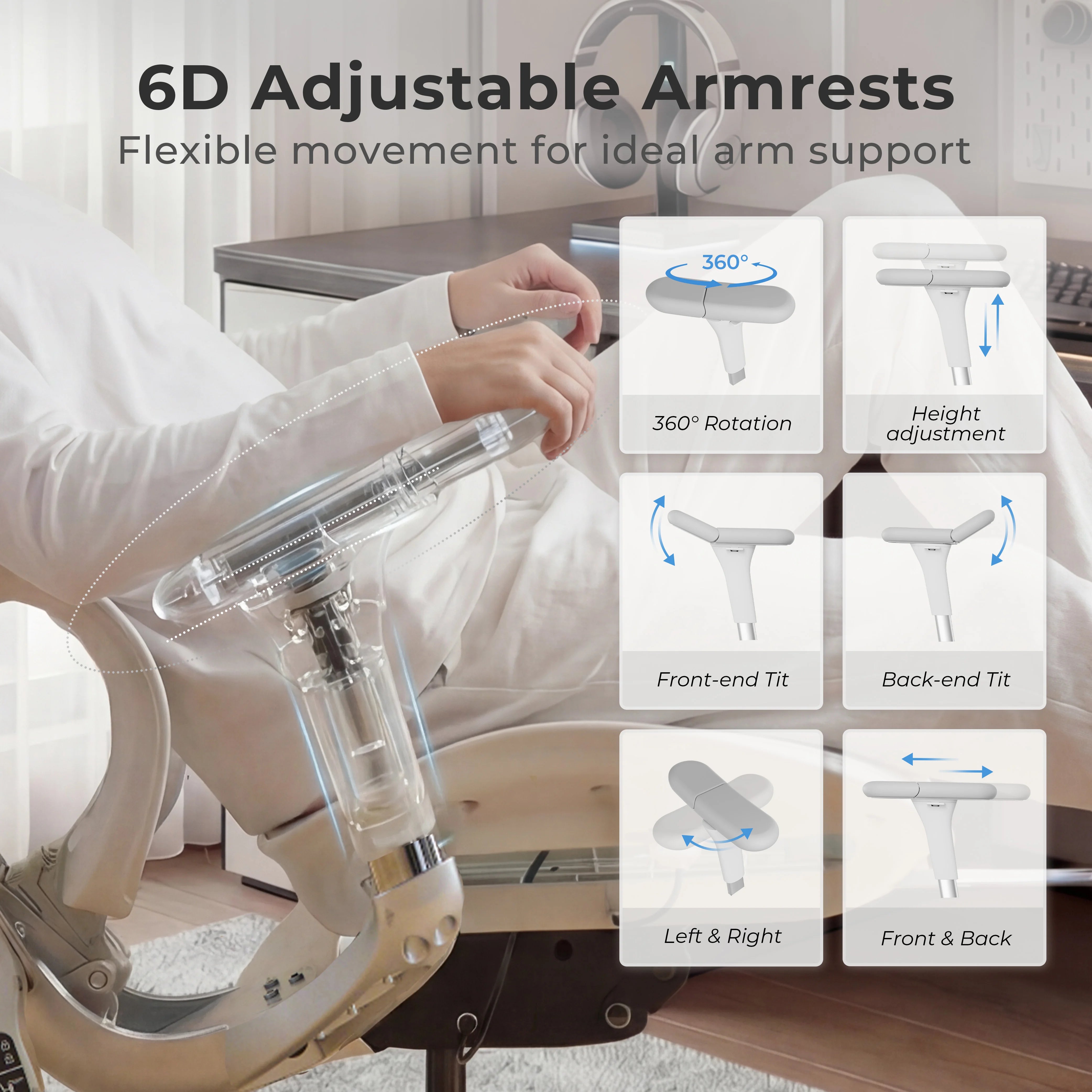 S9 Pro Ergonomic Office Chair with One-Touch Adjustment