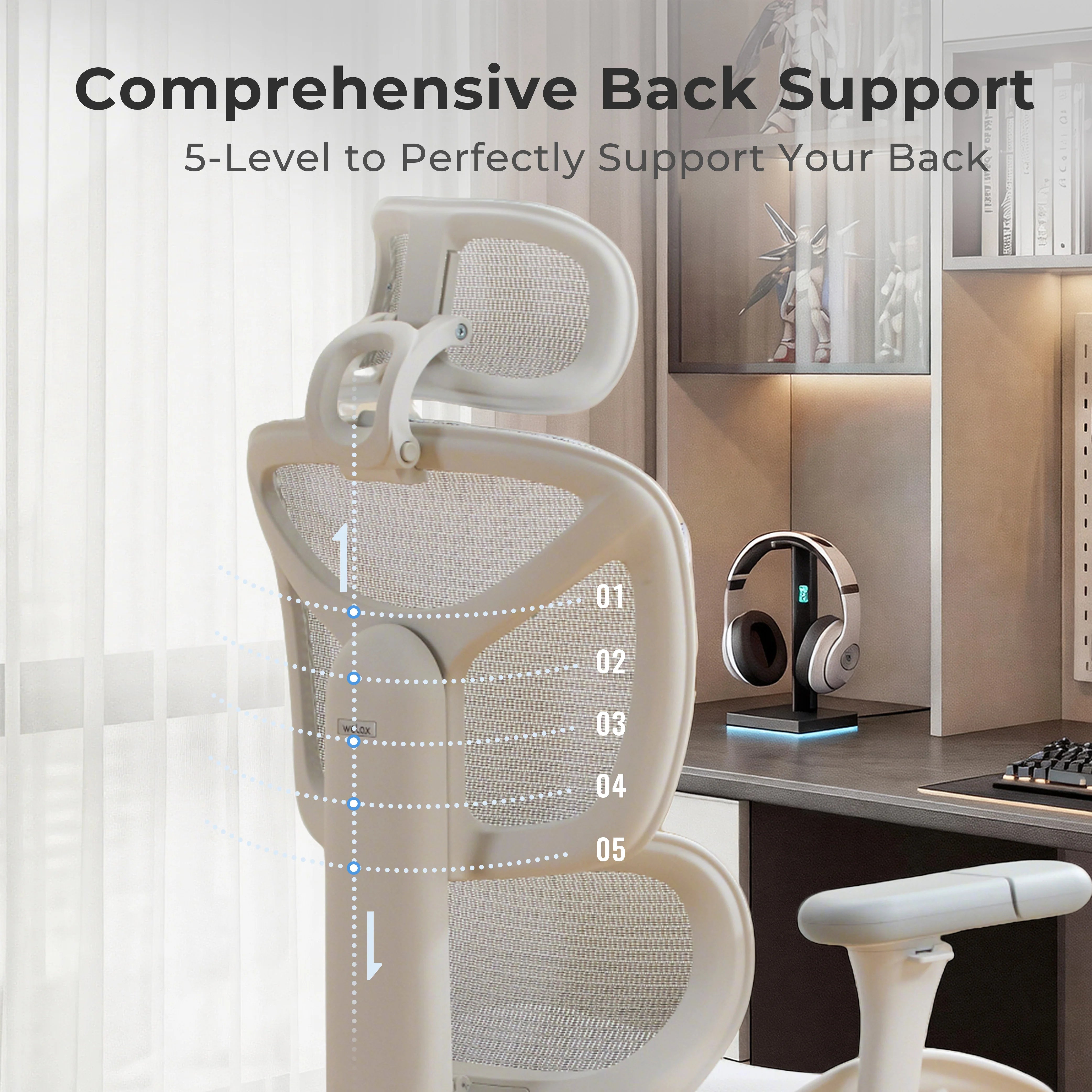 S9 Pro Ergonomic Office Chair with One-Touch Adjustment