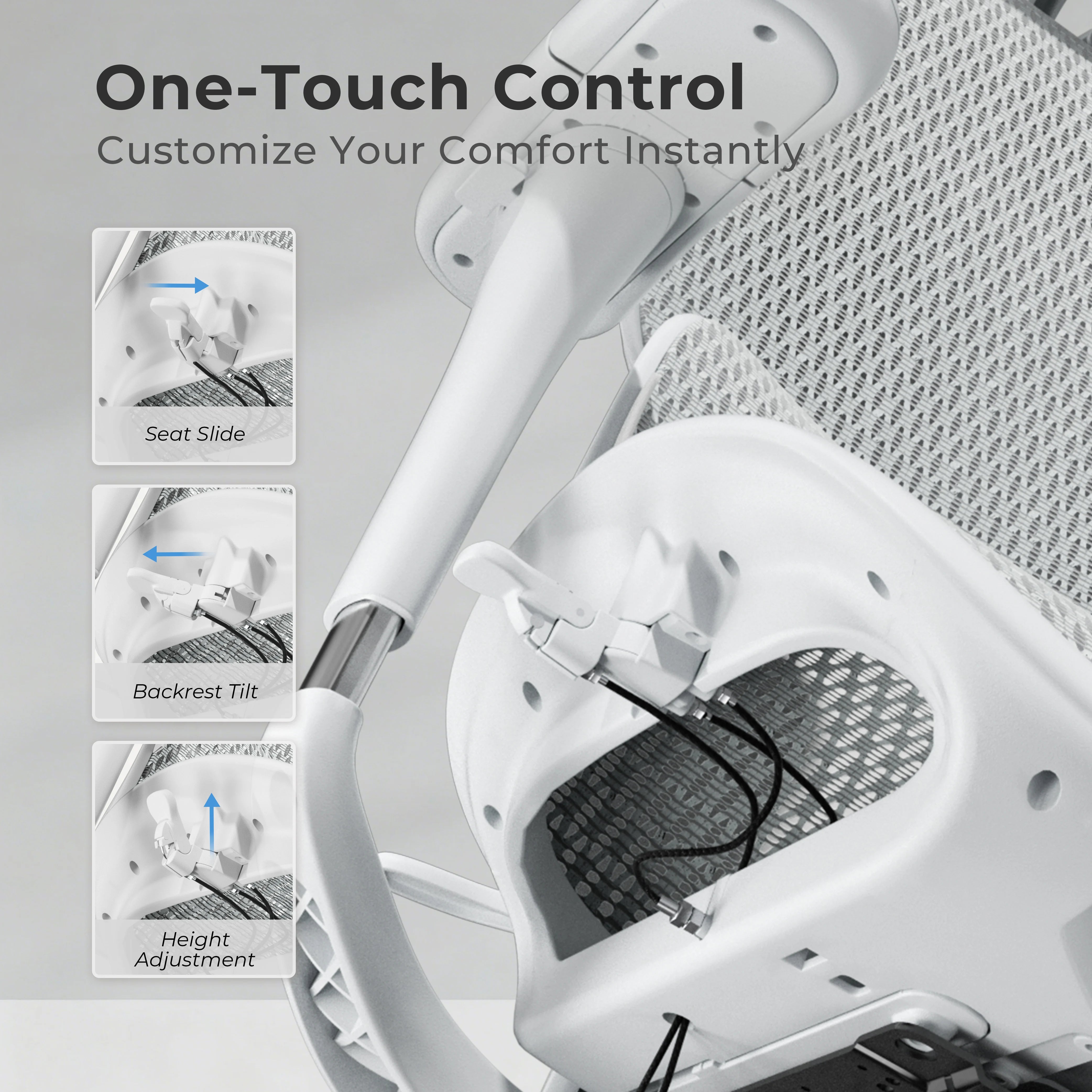 S9 Pro Ergonomic Office Chair with One-Touch Adjustment