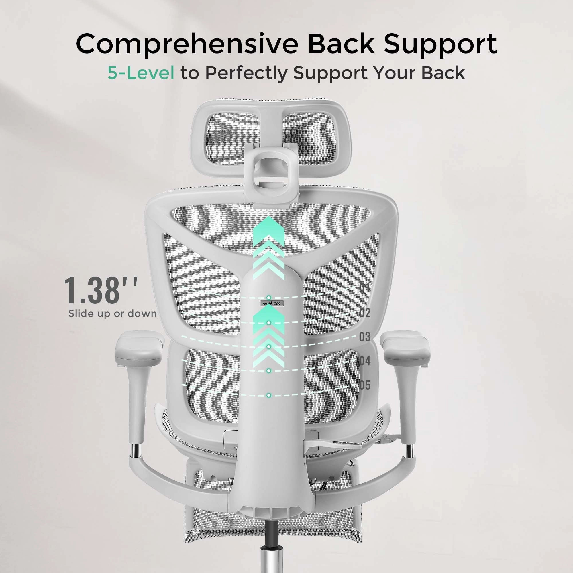 S9 Pro Ergonomic Office Chair with One-Touch Adjustment