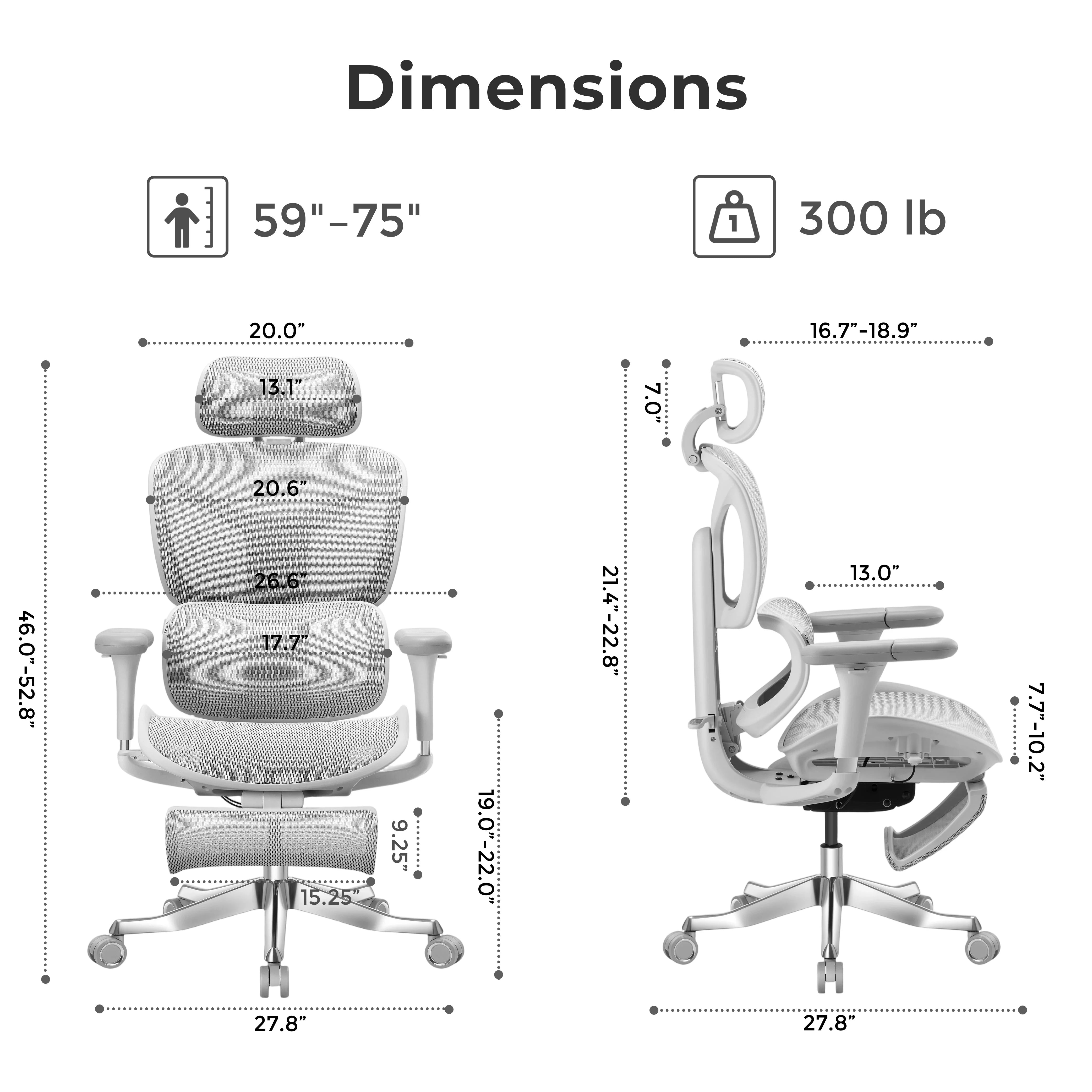 S9 Pro Ergonomic Office Chair with One-Touch Adjustment