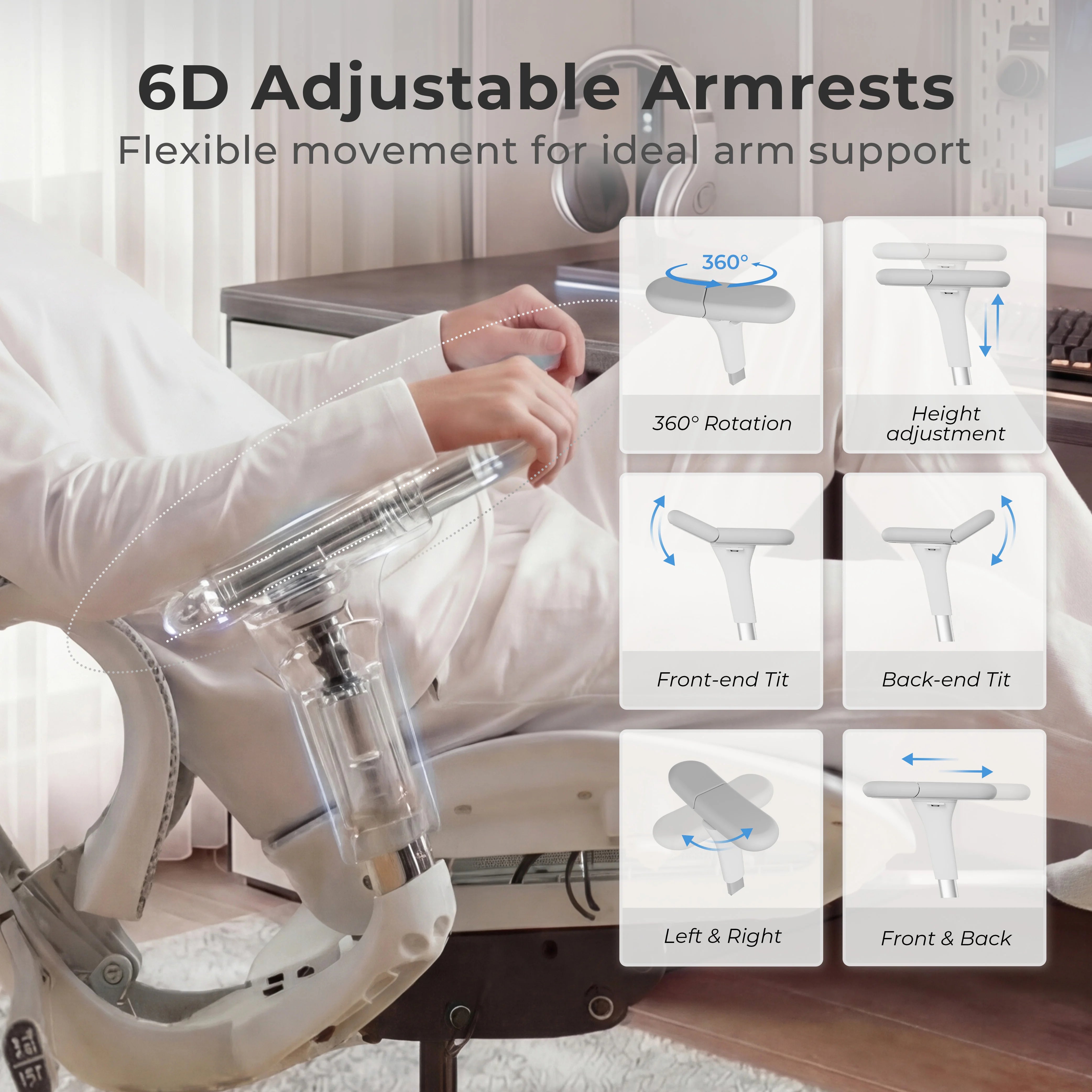 S9 Pro Ergonomic Office Chair with One-Touch Adjustment